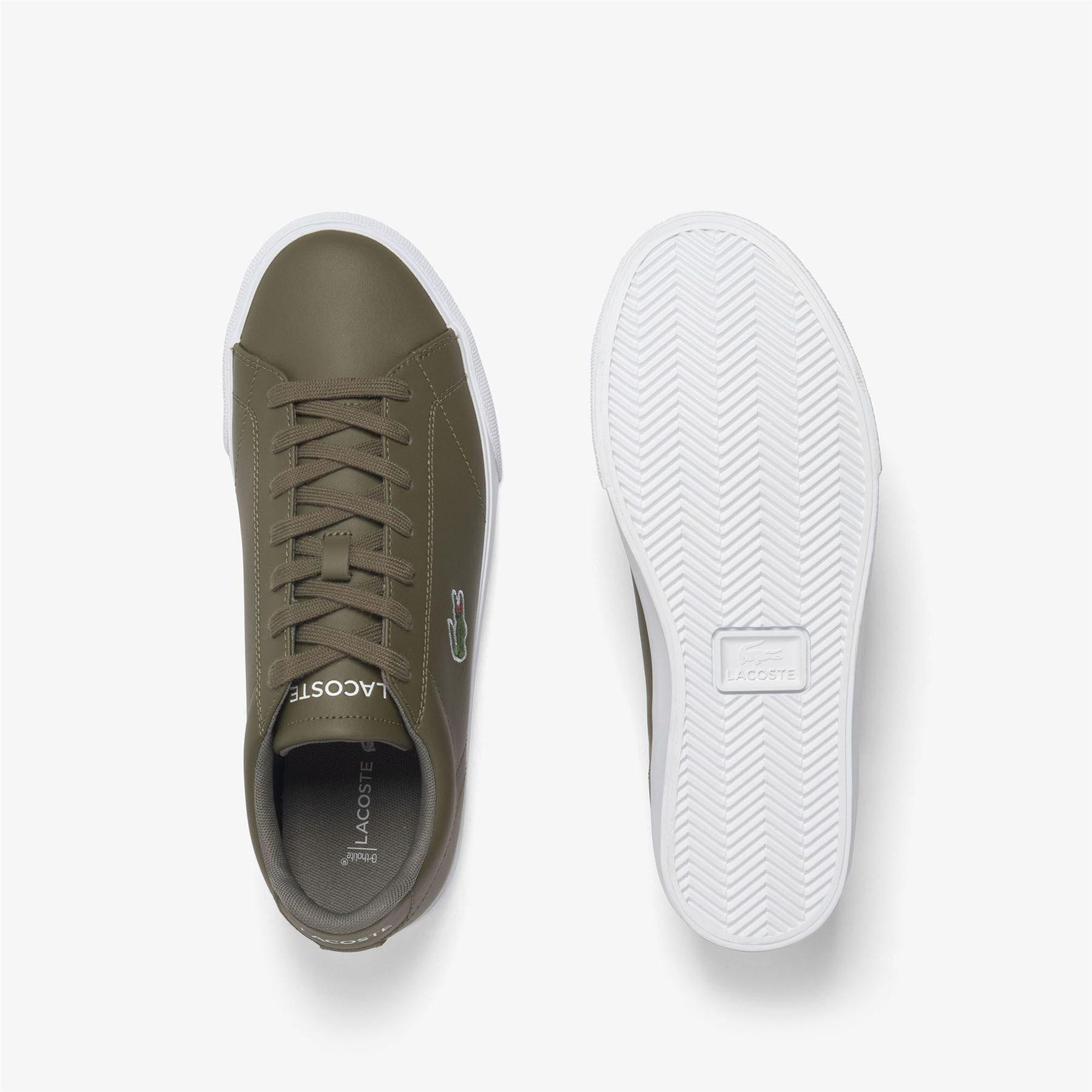 Khaki - Lacoste - Leonard Set Trainers - 4