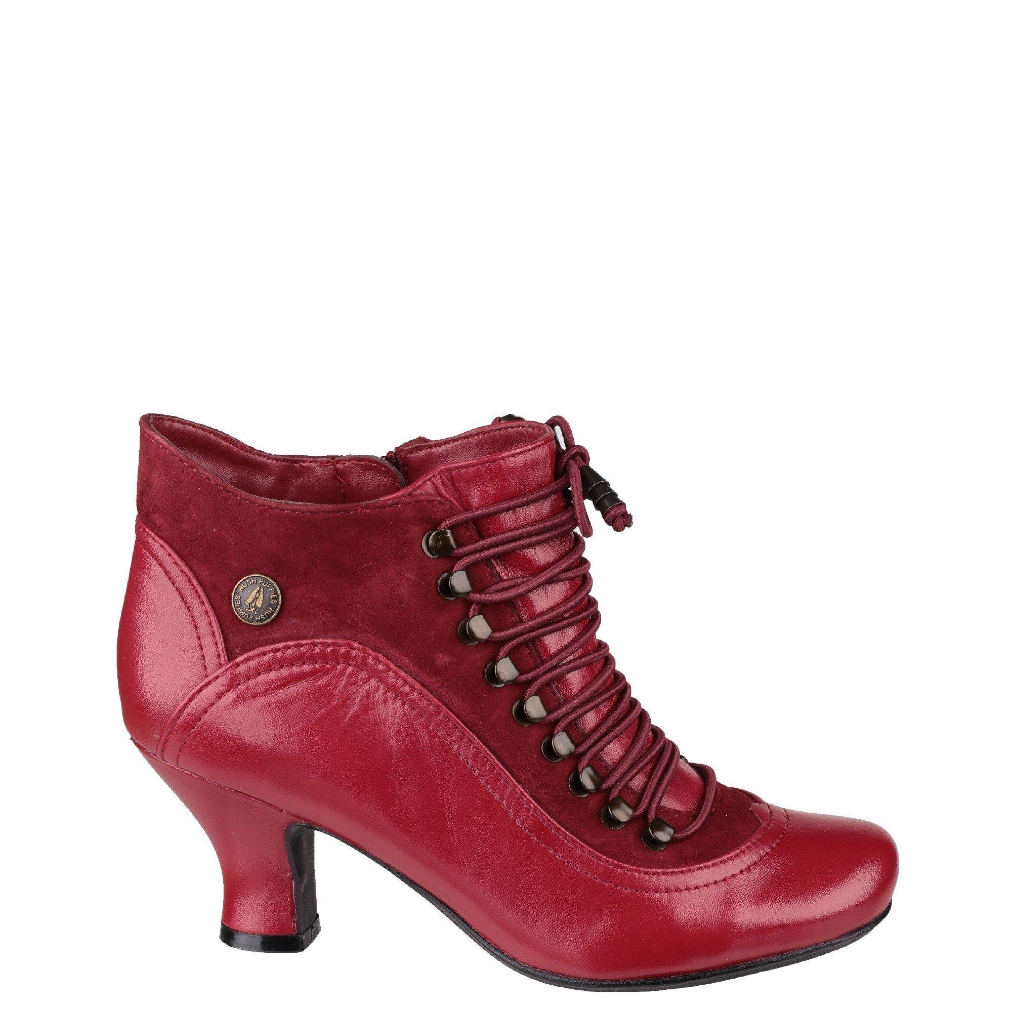 Red - Hush Puppies - Vivianna Heeled Boot - 1