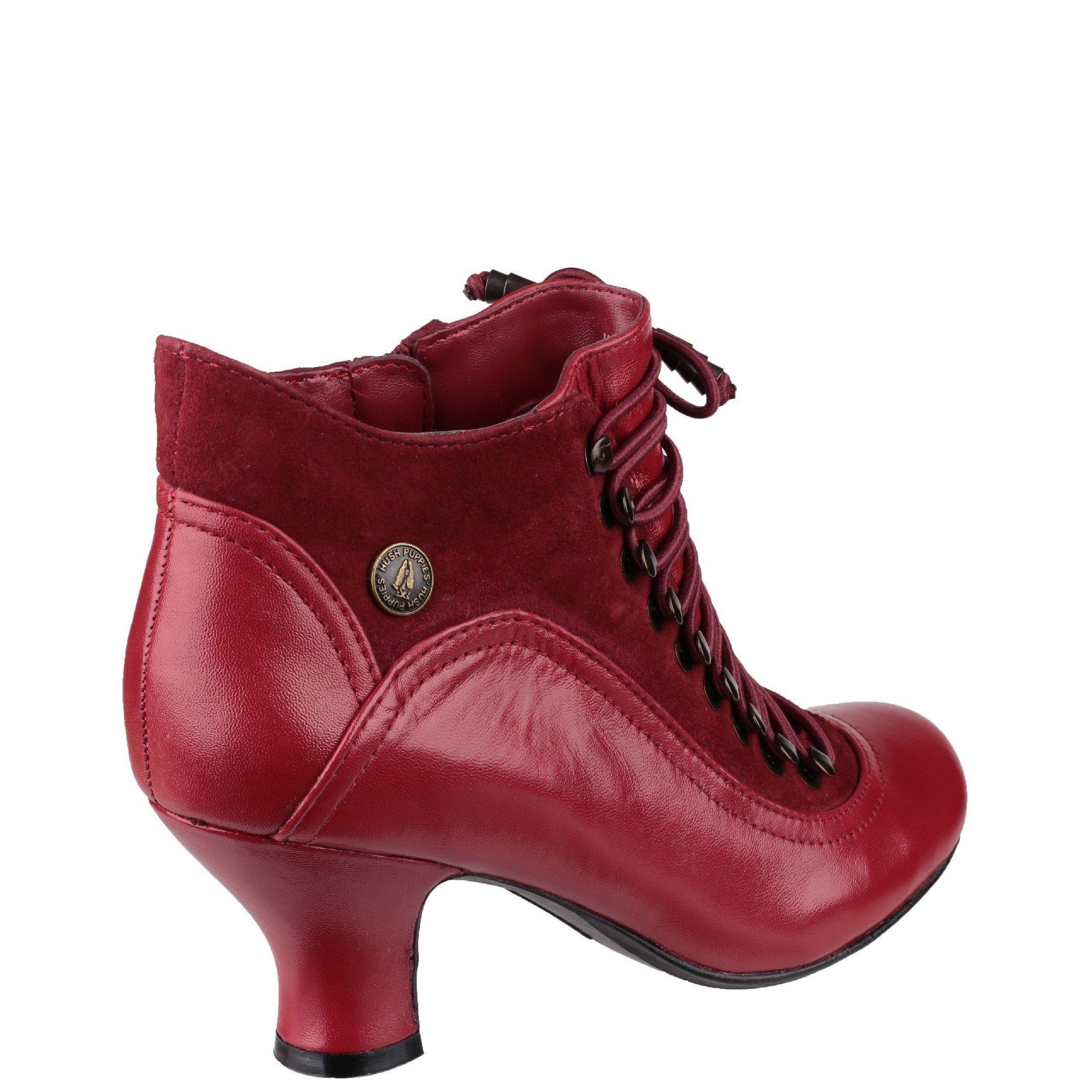 Red - Hush Puppies - Vivianna Heeled Boot - 3