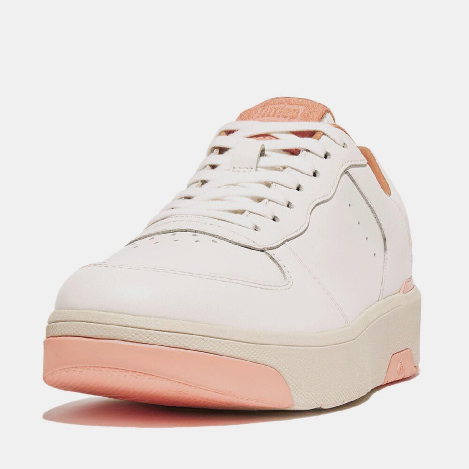 Wit Roze - FitFlop - Rally Evo Leather Trainers - 2