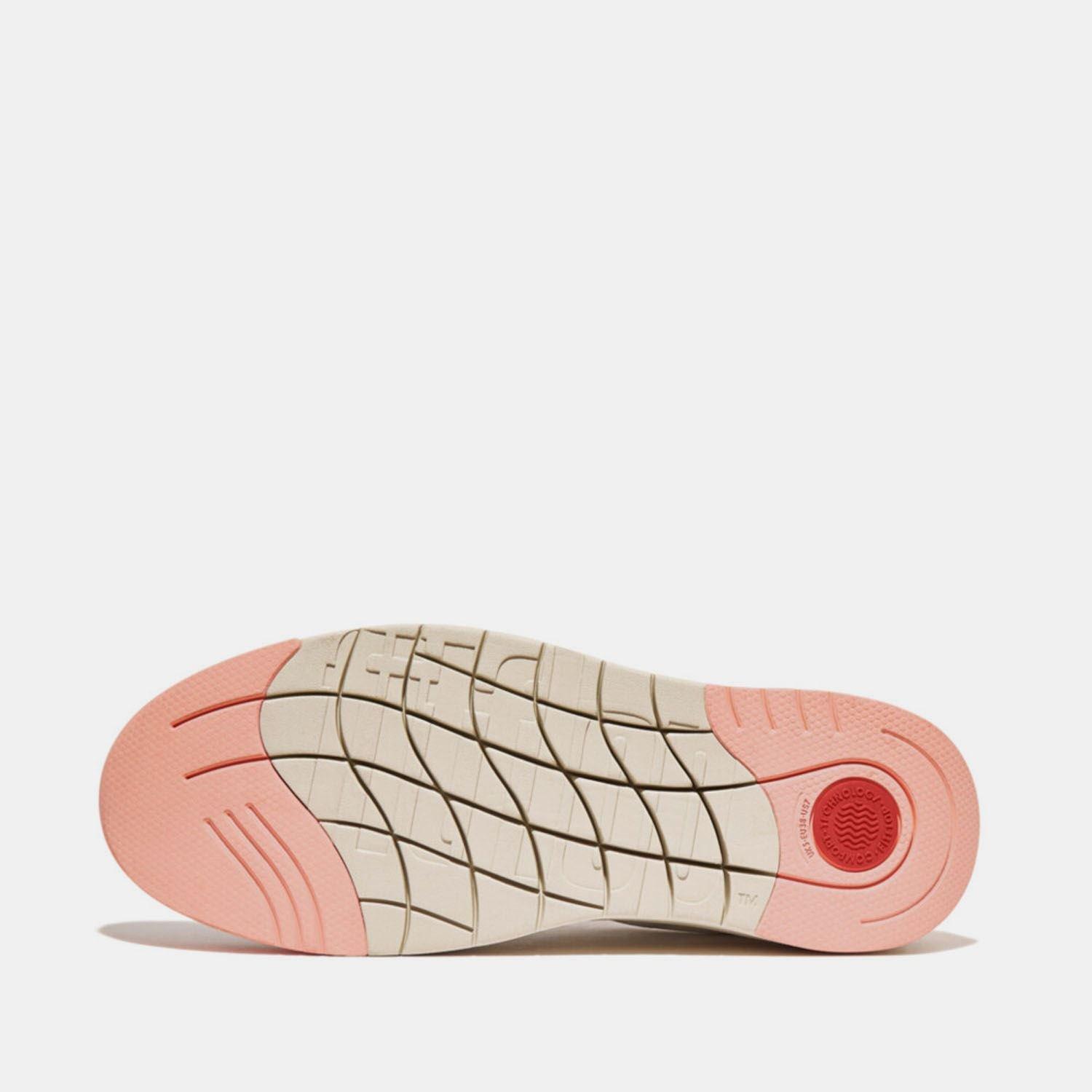 Wit Roze - FitFlop - Rally Evo Leather Trainers - 3