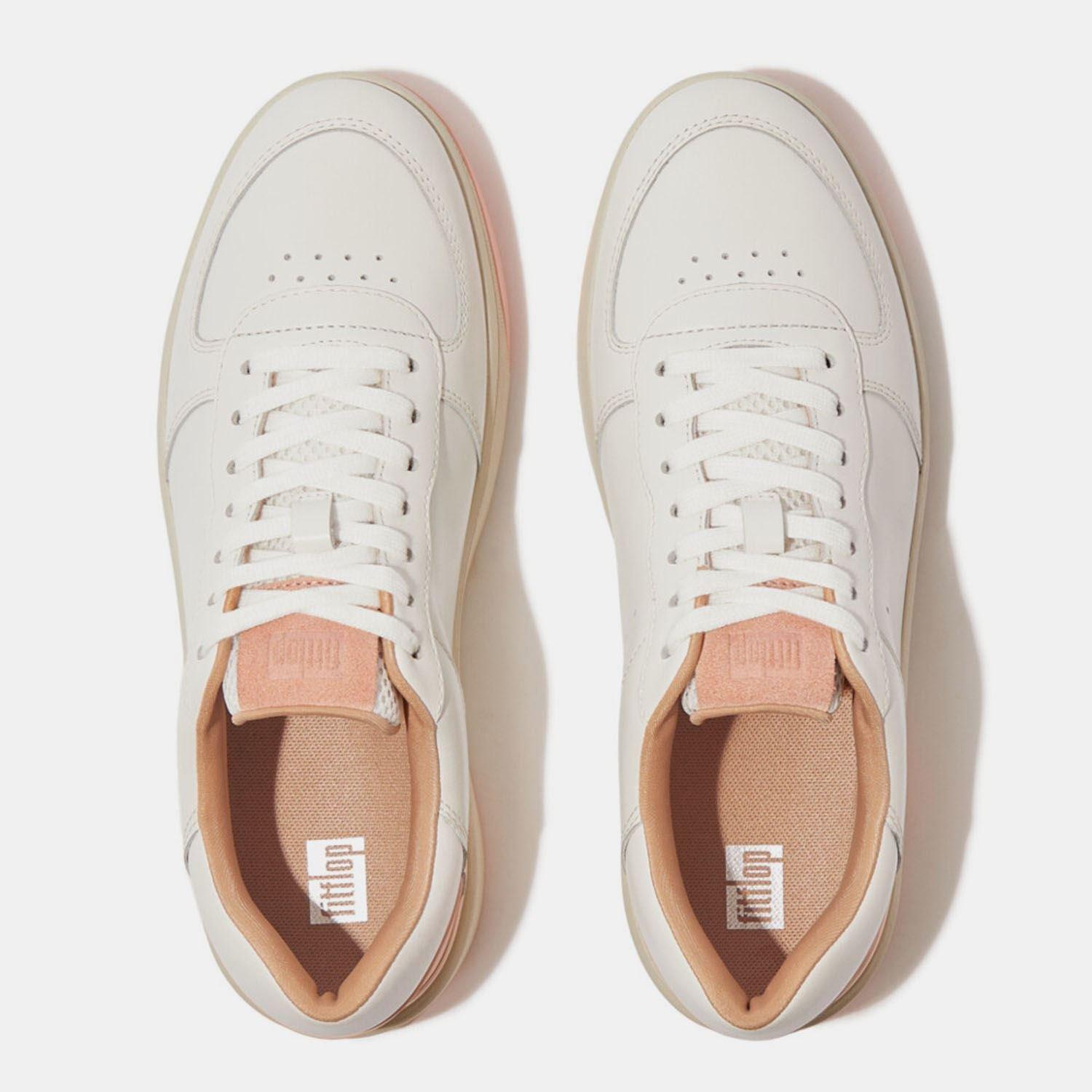 Wit Roze - FitFlop - Rally Evo Leather Trainers - 5