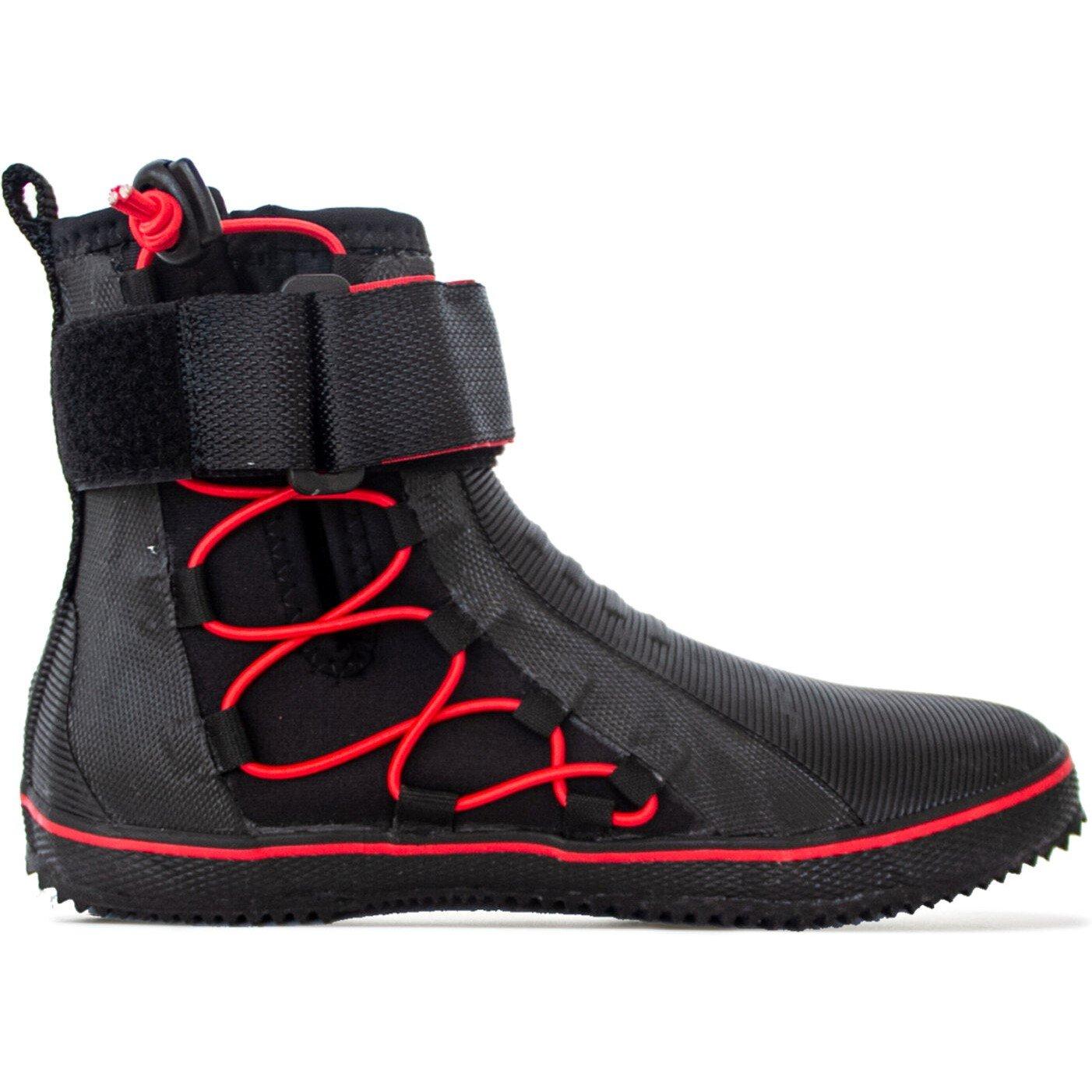 Black/Red - Gul - 5MM ALL PURPOSE LACE  WETSUIT BOOT - 3