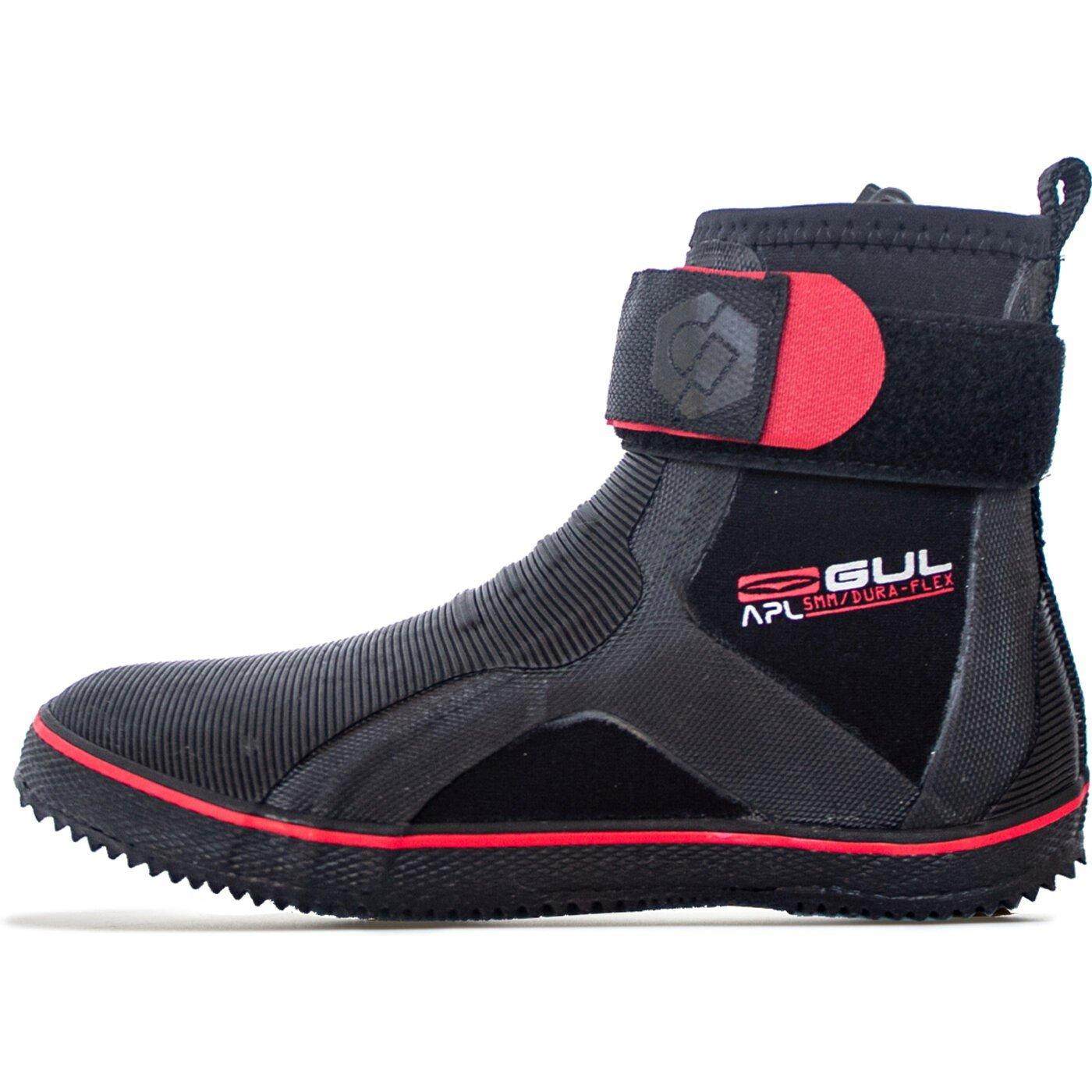 Black/Red - Gul - 5MM ALL PURPOSE LACE  WETSUIT BOOT - 4