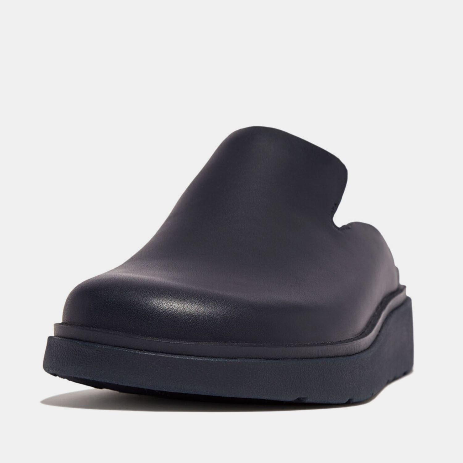 Marineblauw - FitFlop - Gen-FF Leather Mules - 2