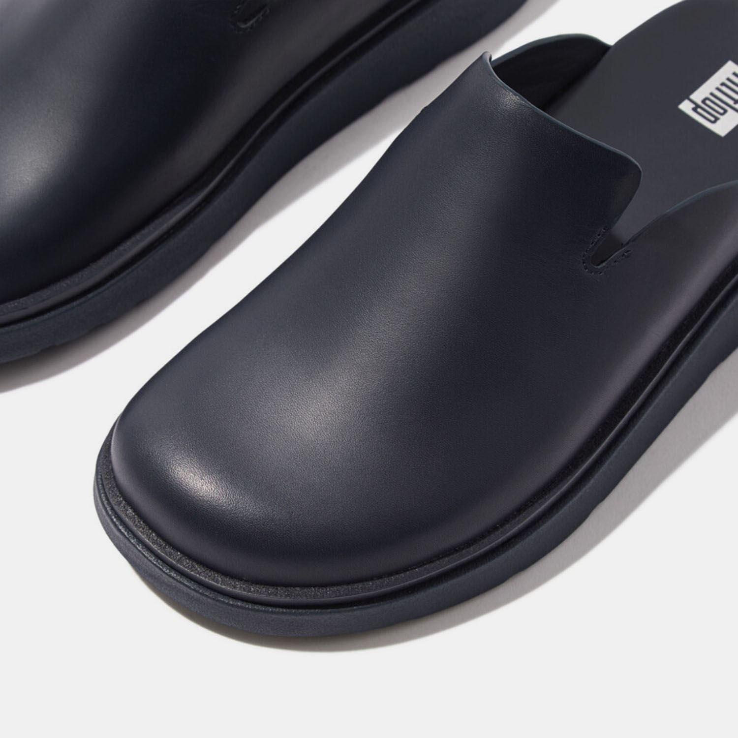 Marineblauw - FitFlop - Gen-FF Leather Mules - 4