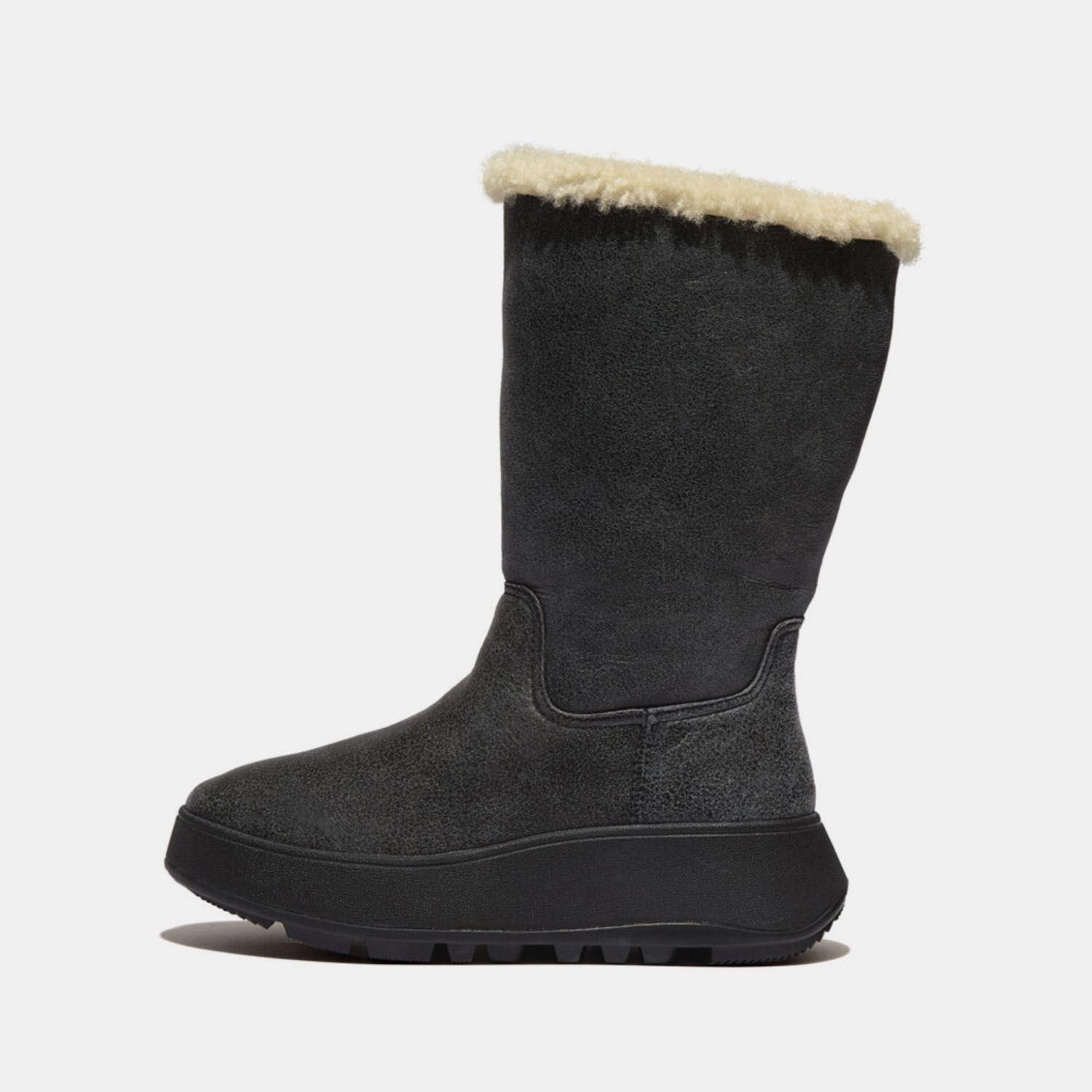 F-Mode Shearling Flatform Boots
