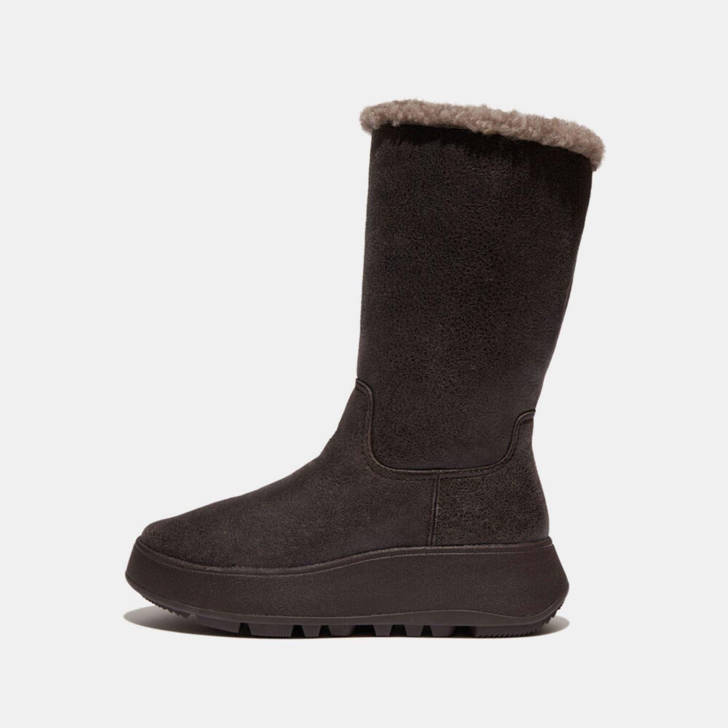 F-Mode Shearling Flatform Calf Boots