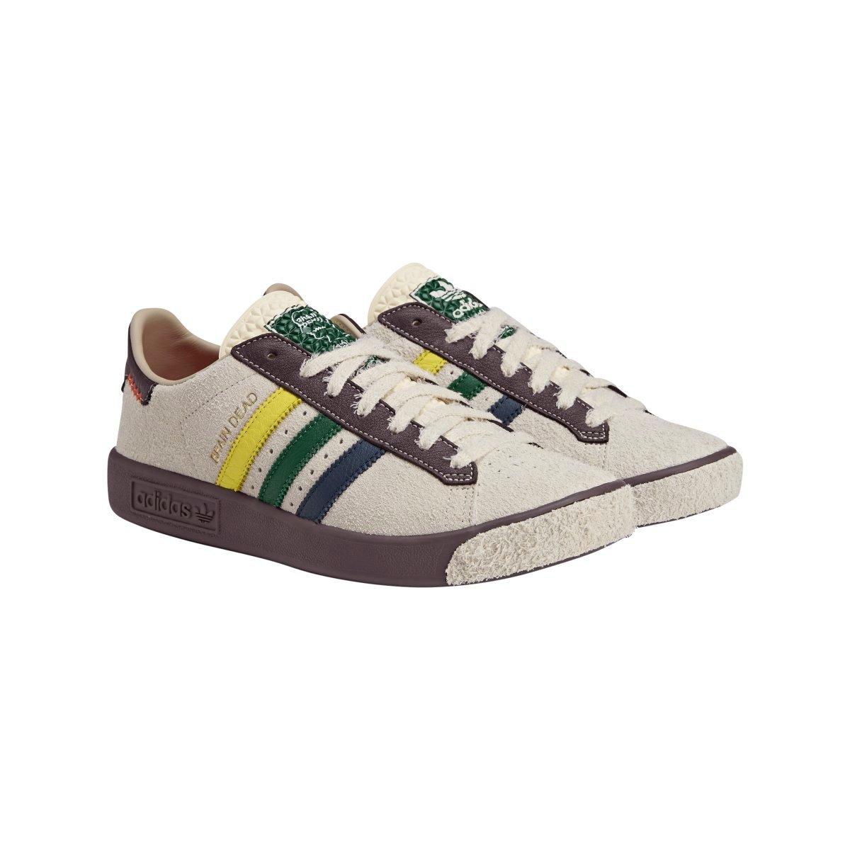 White - adidas Originals - Forest Hills Brain Dead Black Branch Shoe - 3