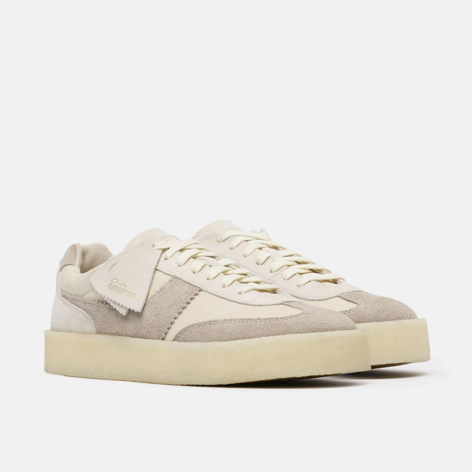 White - Clarks Originals - Tor 80 Lace Up Trainers - 4