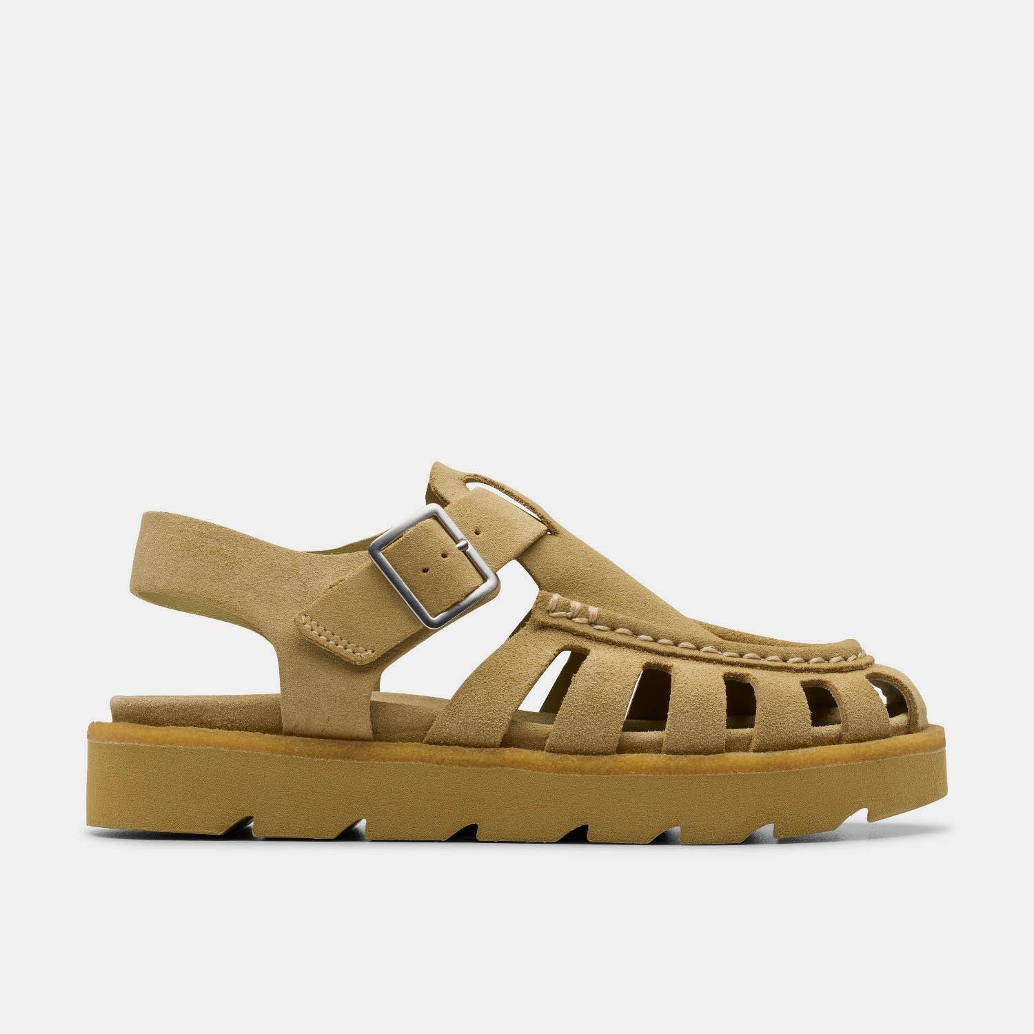 Brown - Clarks Originals - Meare Buckle Sandals - 1