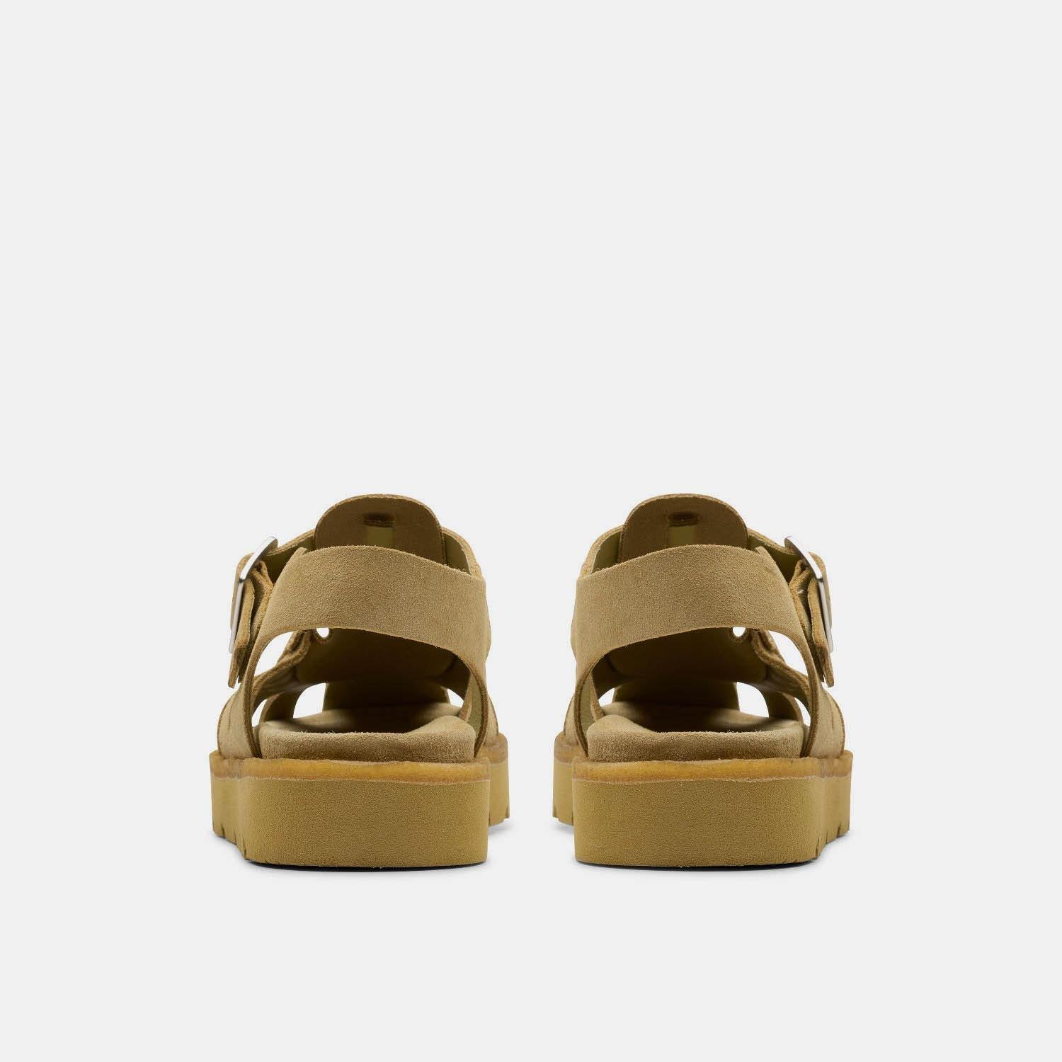 Brown - Clarks Originals - Meare Buckle Sandals - 5