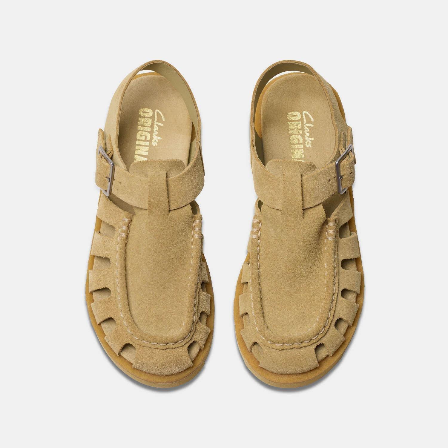 Brown - Clarks Originals - Meare Buckle Sandals - 6