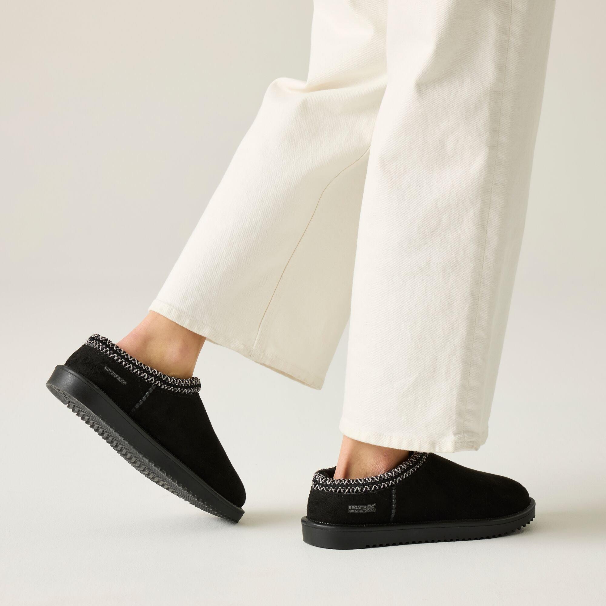 Regatta Women's Risley Mule Waterproof Lifestyle Shoes - Black - EU40/UK6.5