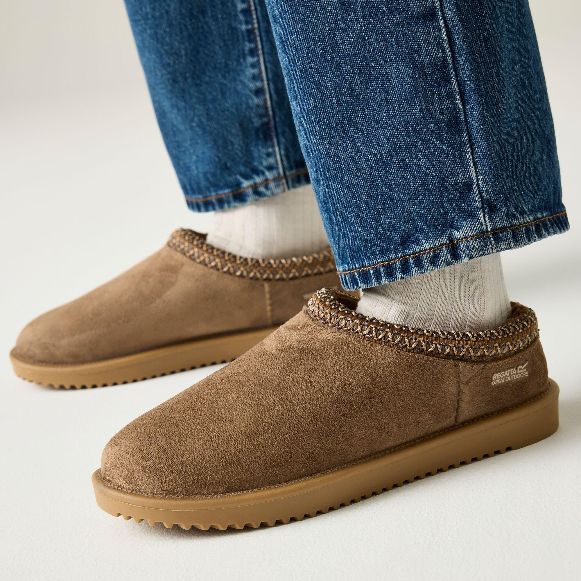 Brown - Regatta - Womens Risley Mule Waterproof Lifestyle Shoes - 2