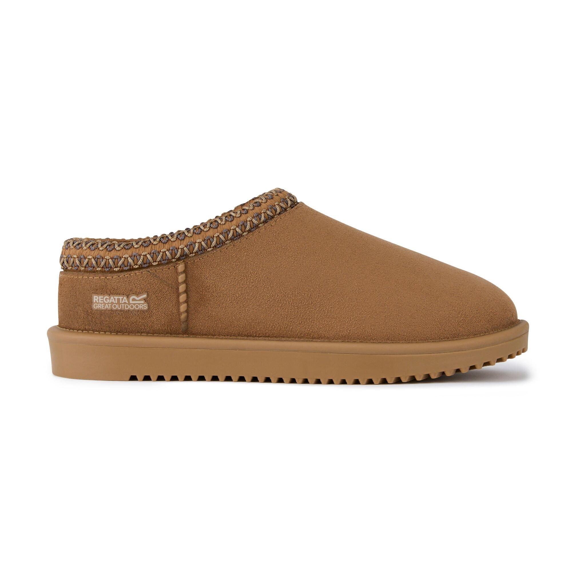Brown - Regatta - Womens Risley Mule Waterproof Lifestyle Shoes - 5