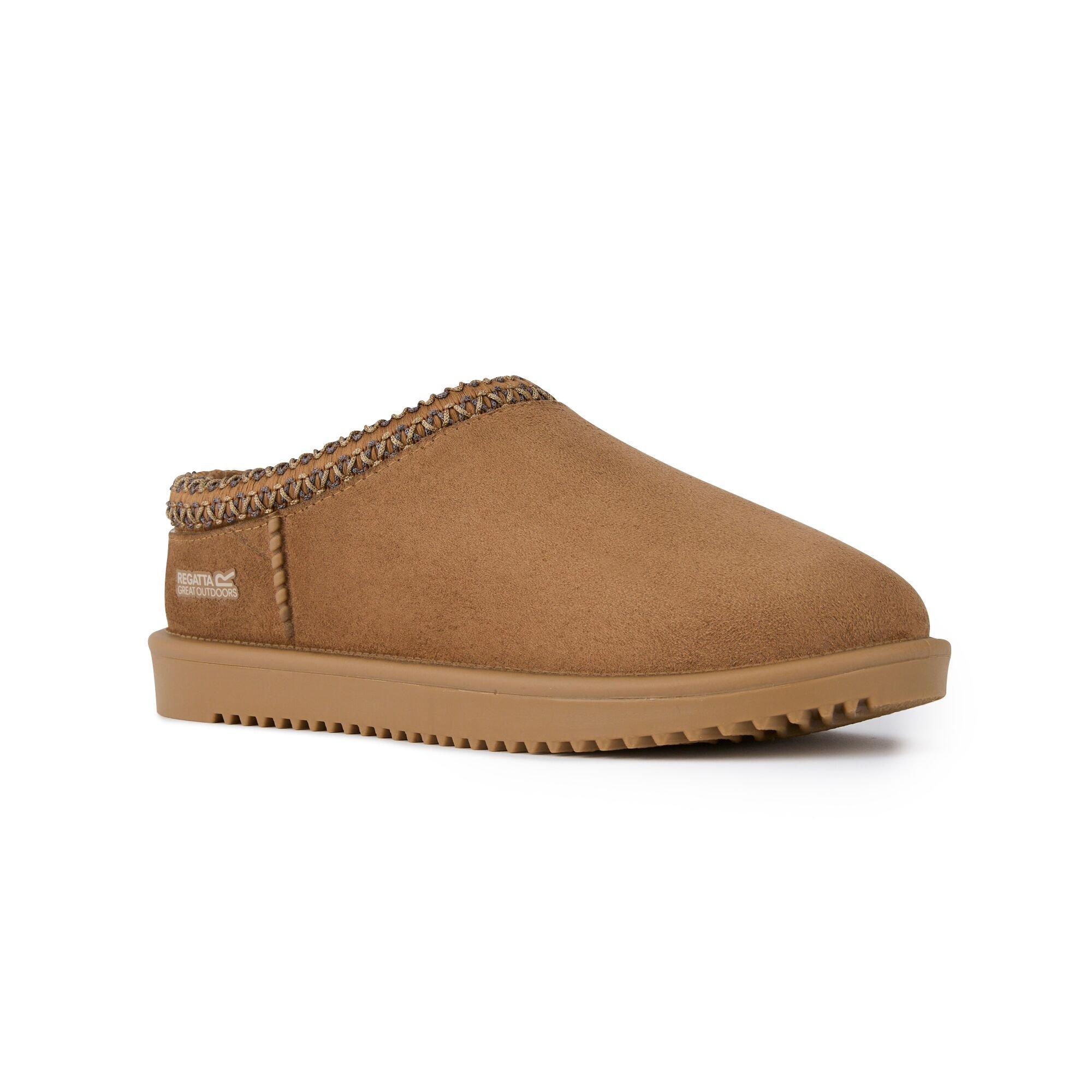 Brown - Regatta - Womens Risley Mule Waterproof Lifestyle Shoes - 6