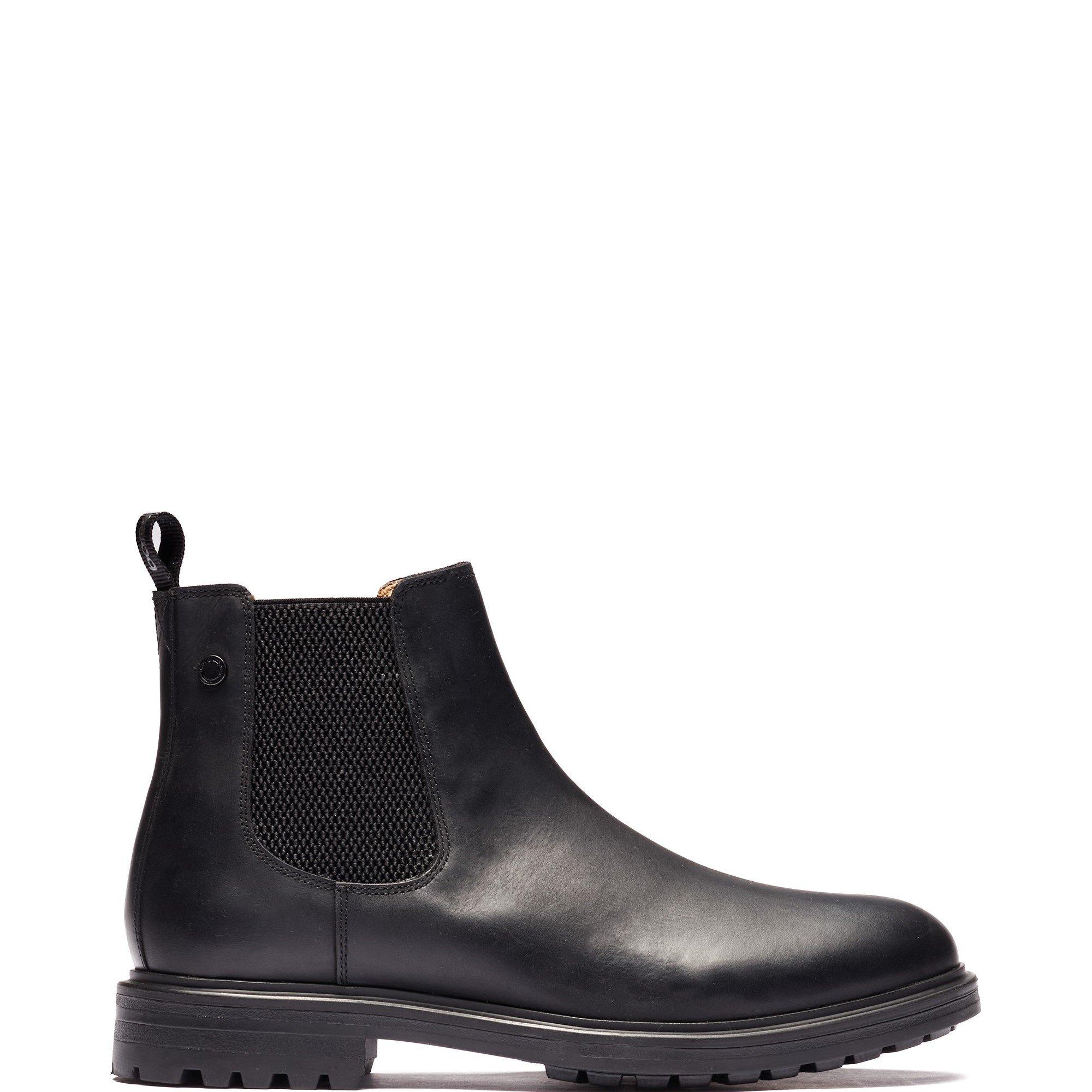 Base London Mens Roebuck OrthoLite Rear Pull Tab Chelsea Boots, Black, Size 11, Men - Image 3