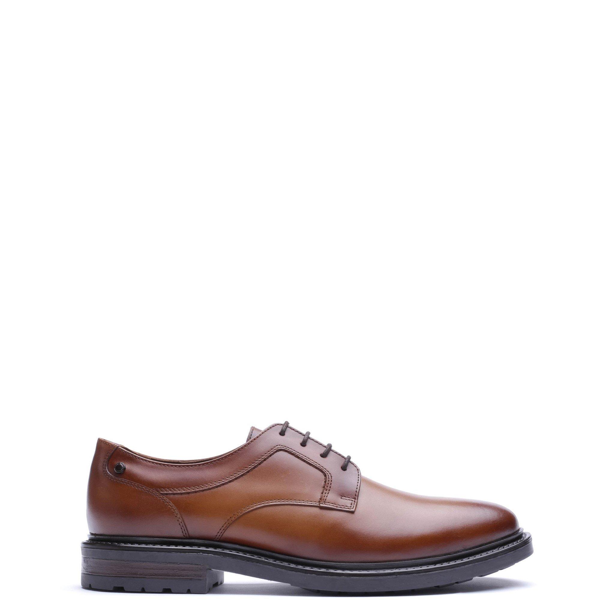Tan - Base London - CARTER LACE UP SHOE - 1
