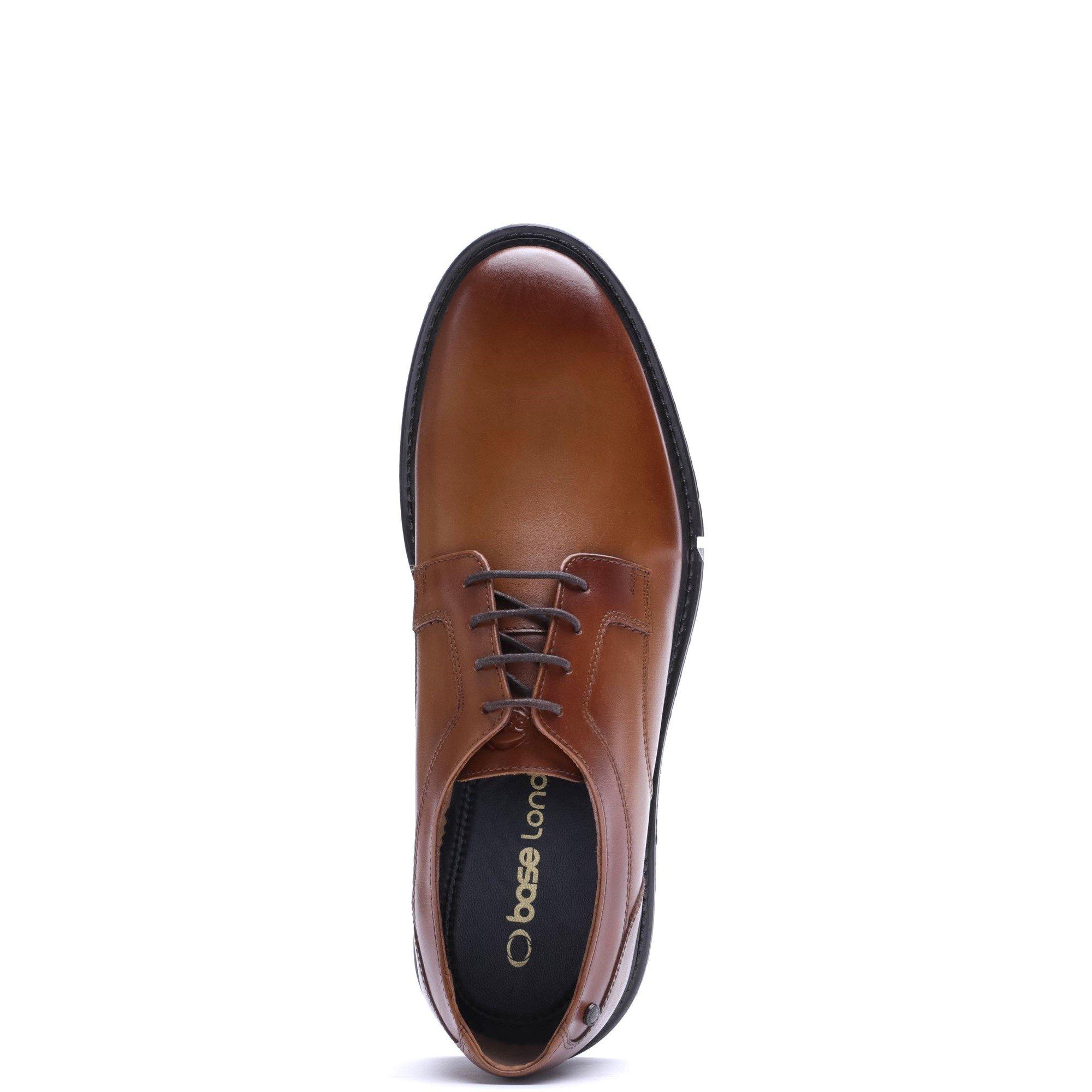 Tan - Base London - CARTER LACE UP SHOE - 4