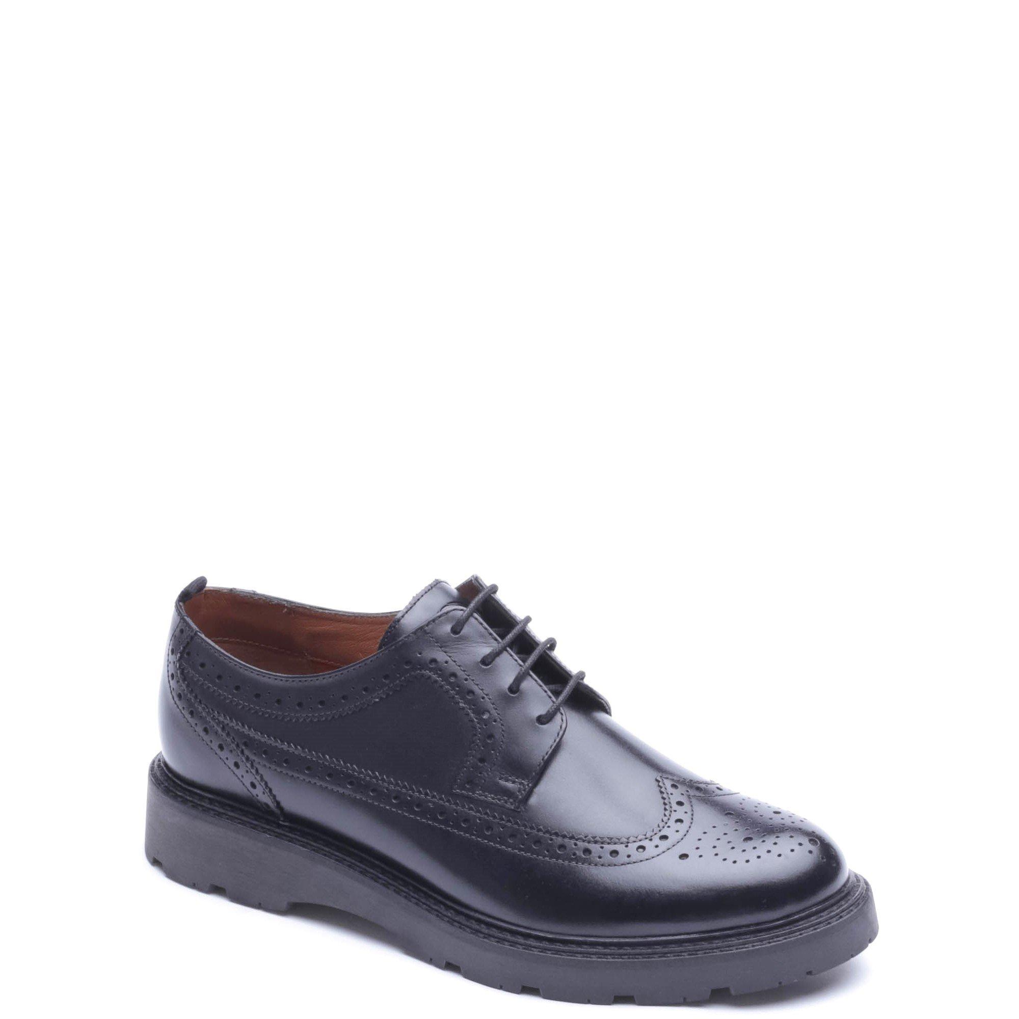 Black - Base London - PHASE BROGUE SHOE - 2