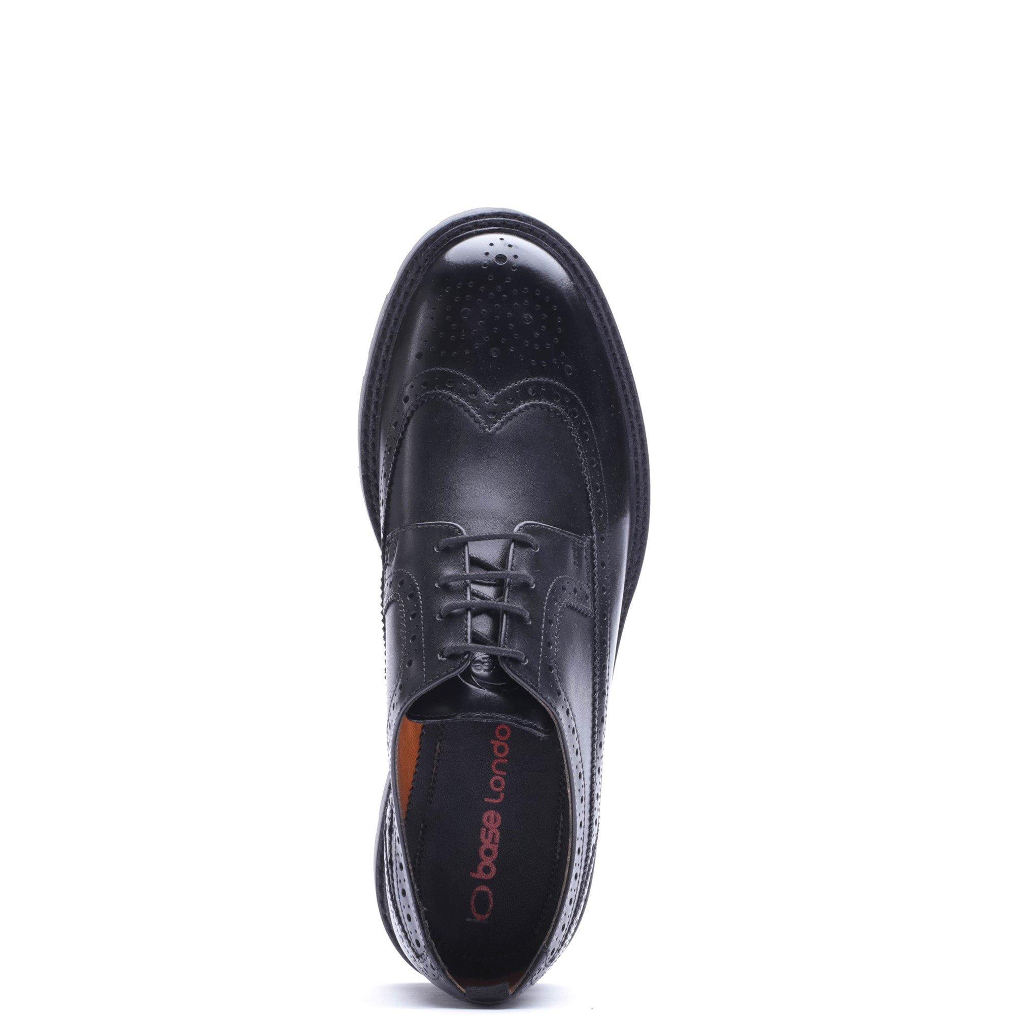 Black - Base London - PHASE BROGUE SHOE - 4