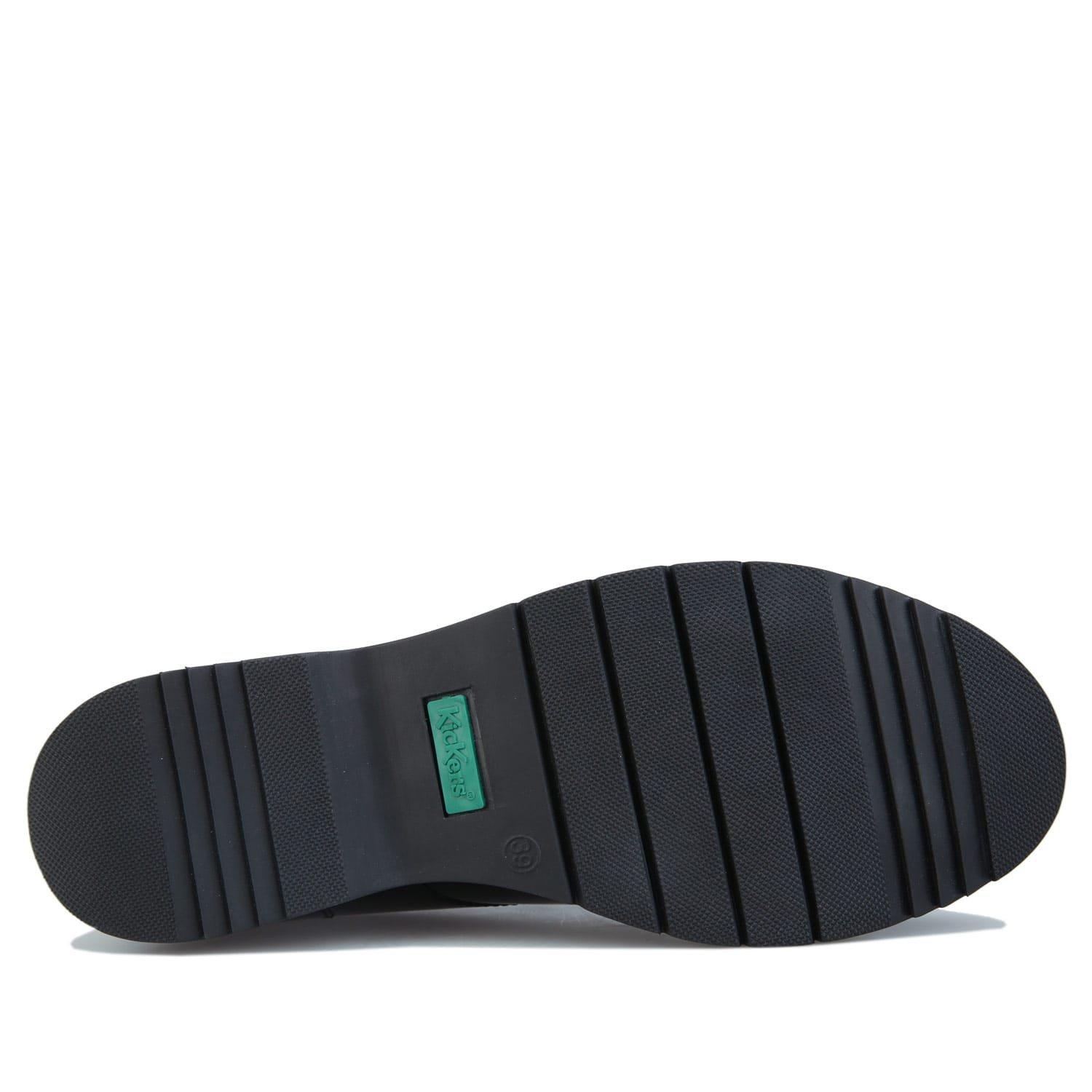 Black - Kickers - Finley Lace Up Patent Shoes - 4