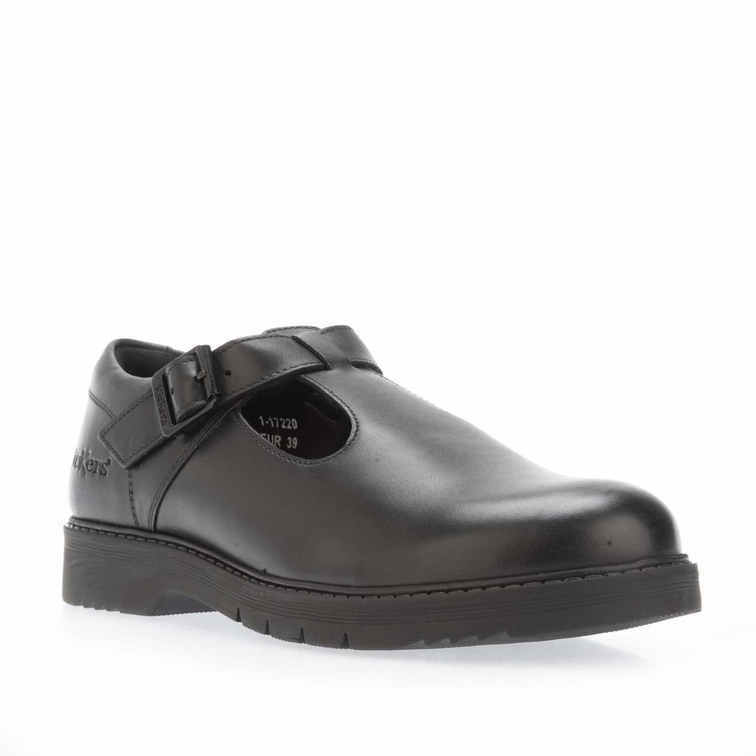 Black - Kickers - Finley T Bar Shoe - 2