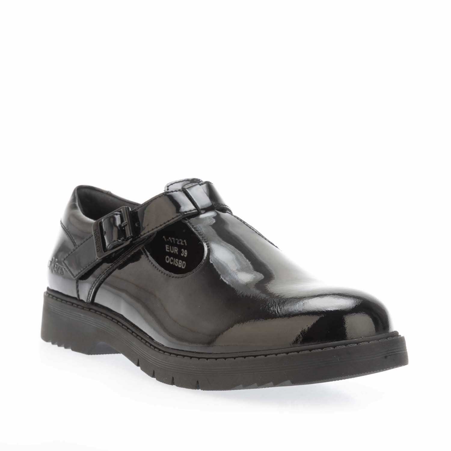 Black - Kickers - Finley T Bar Shoe - 2