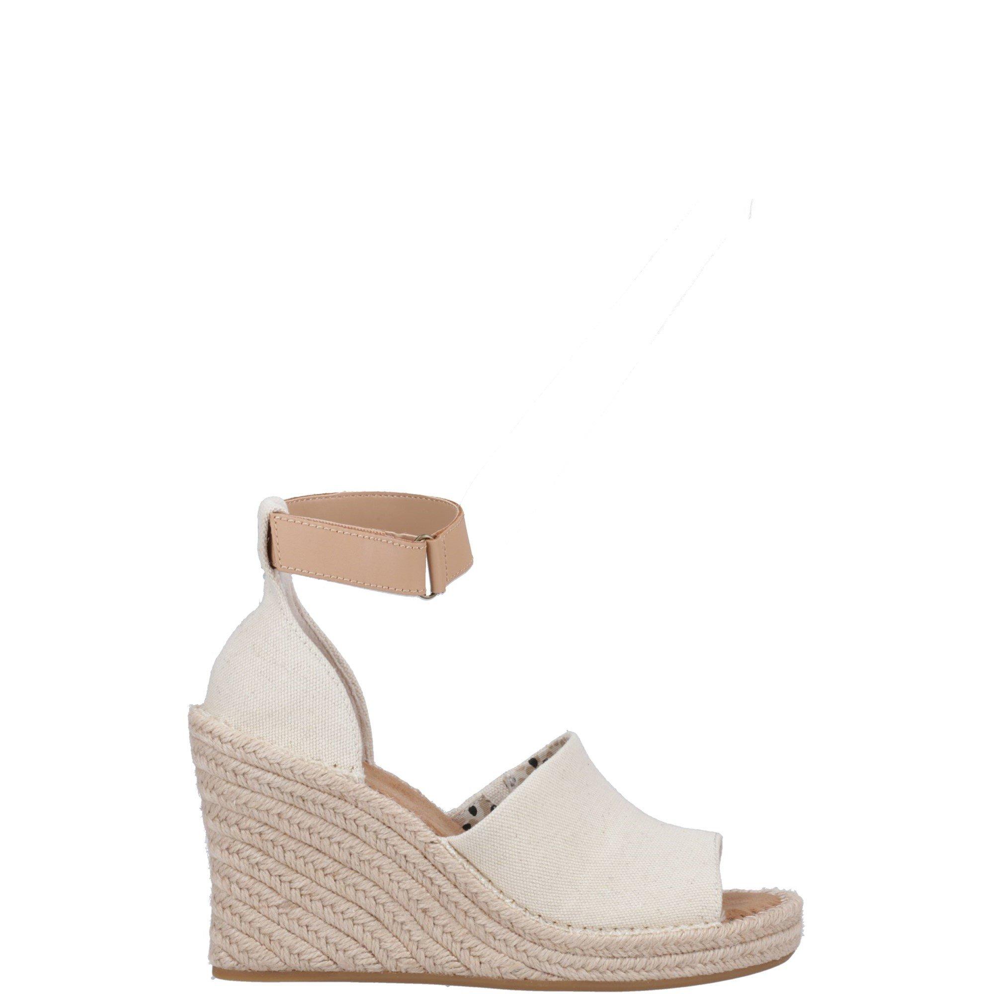 Natural - Toms - Marisol Natural Oxford/Leather Wedge - 1