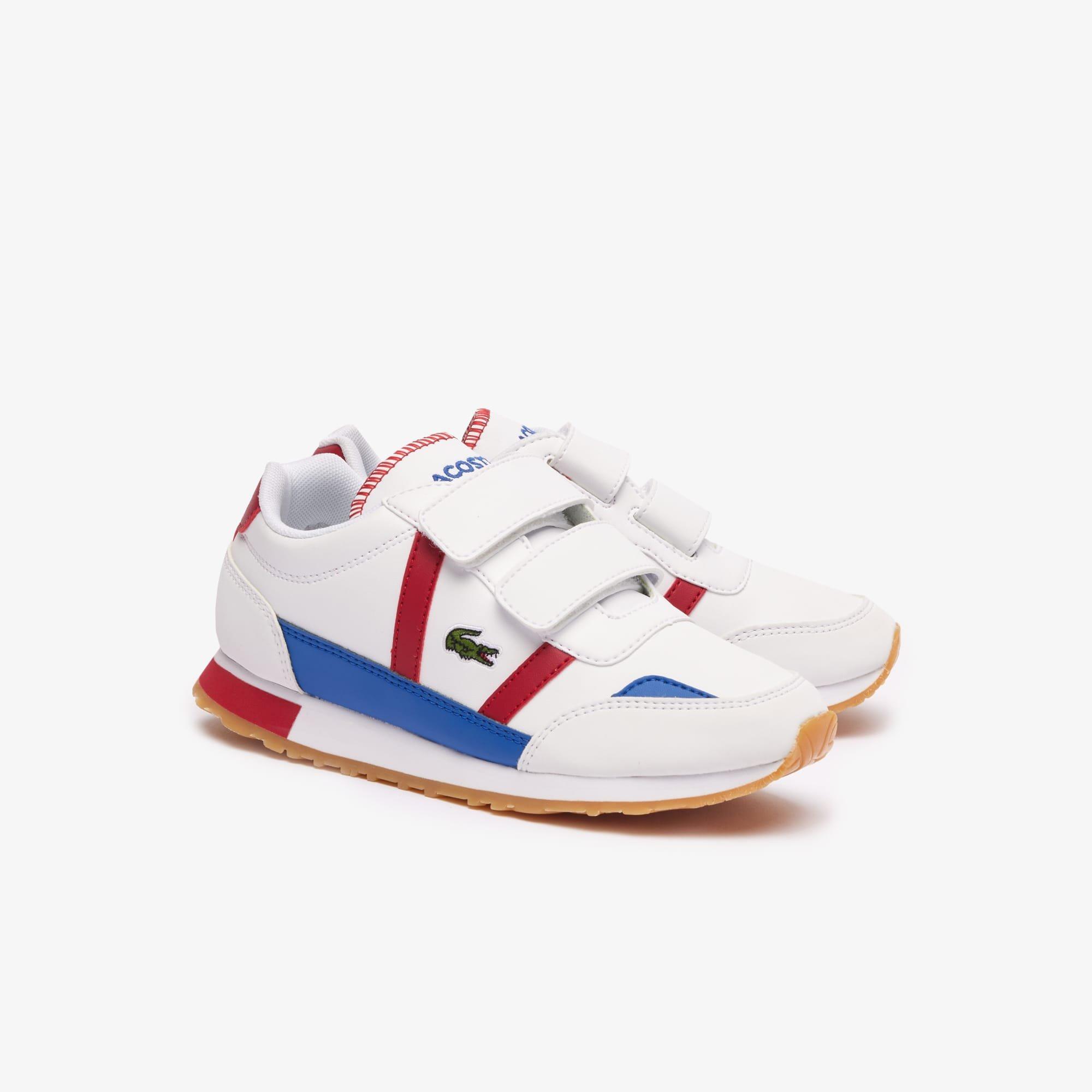 White Red - Lacoste - Childrens Partner Trainers - 2