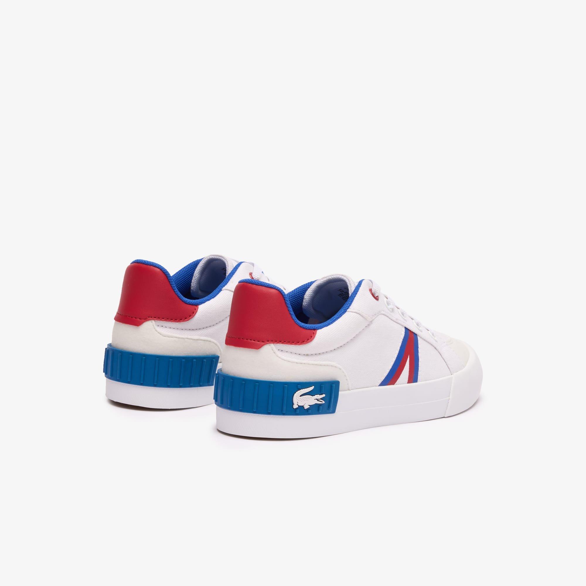 White Red - Lacoste - Childrens L004 Trainers - 3