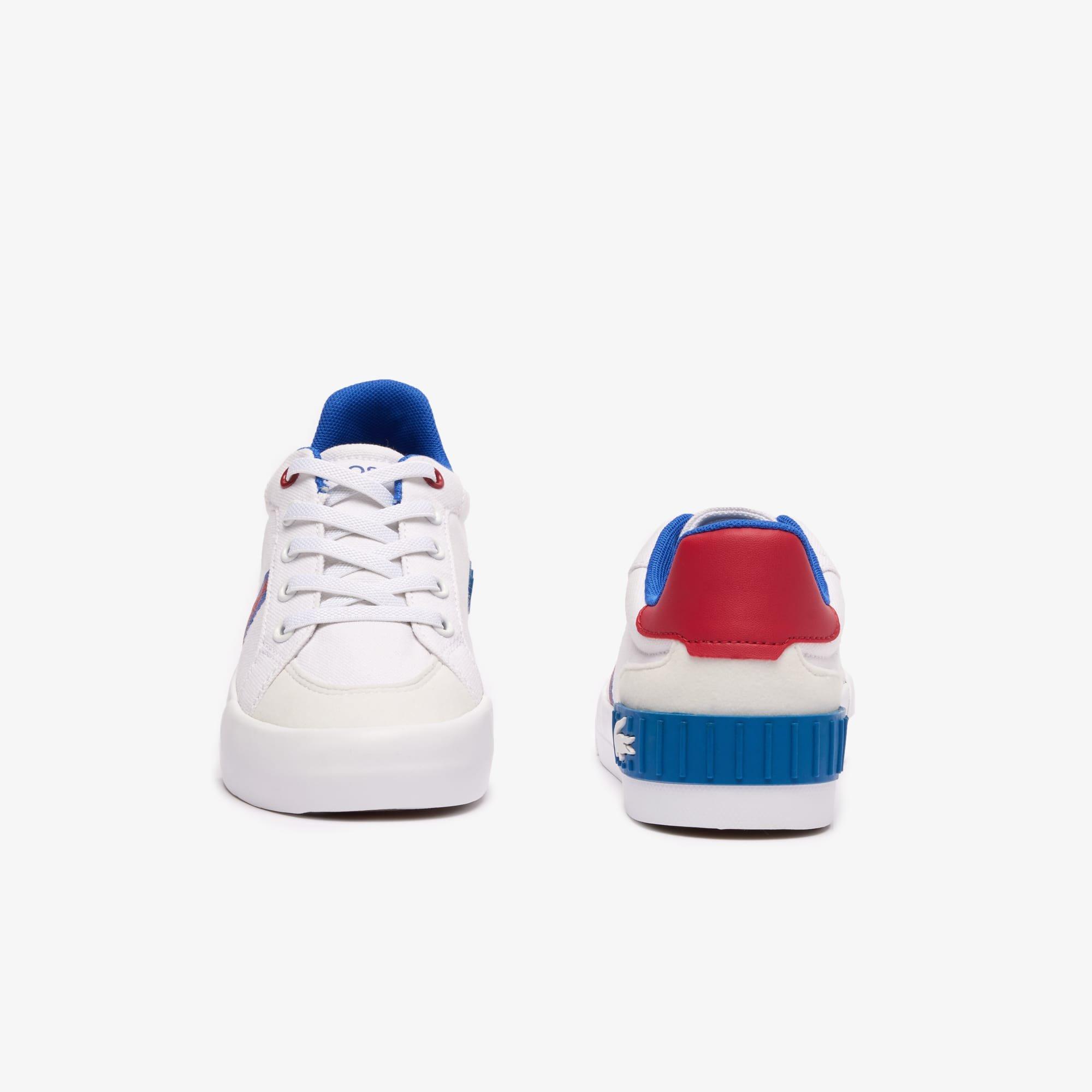 White Red - Lacoste - Childrens L004 Trainers - 5