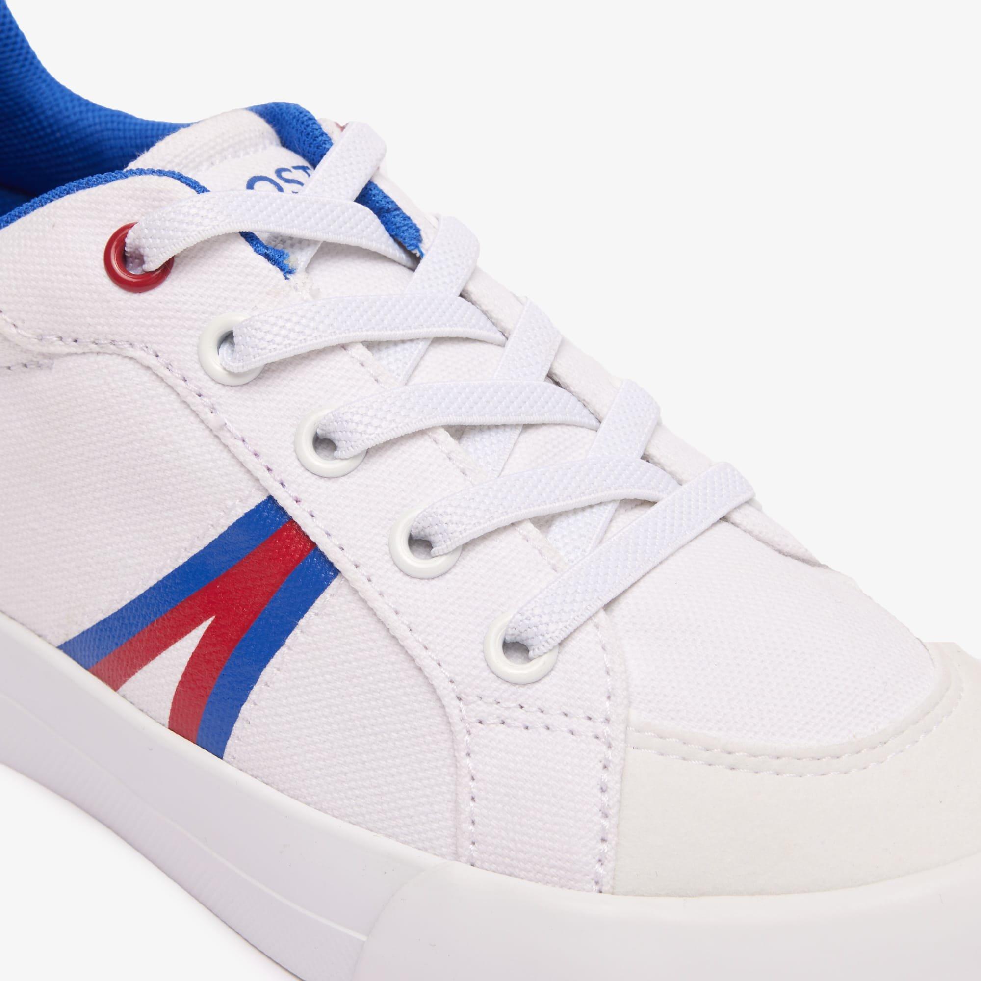 White Red - Lacoste - Childrens L004 Trainers - 6
