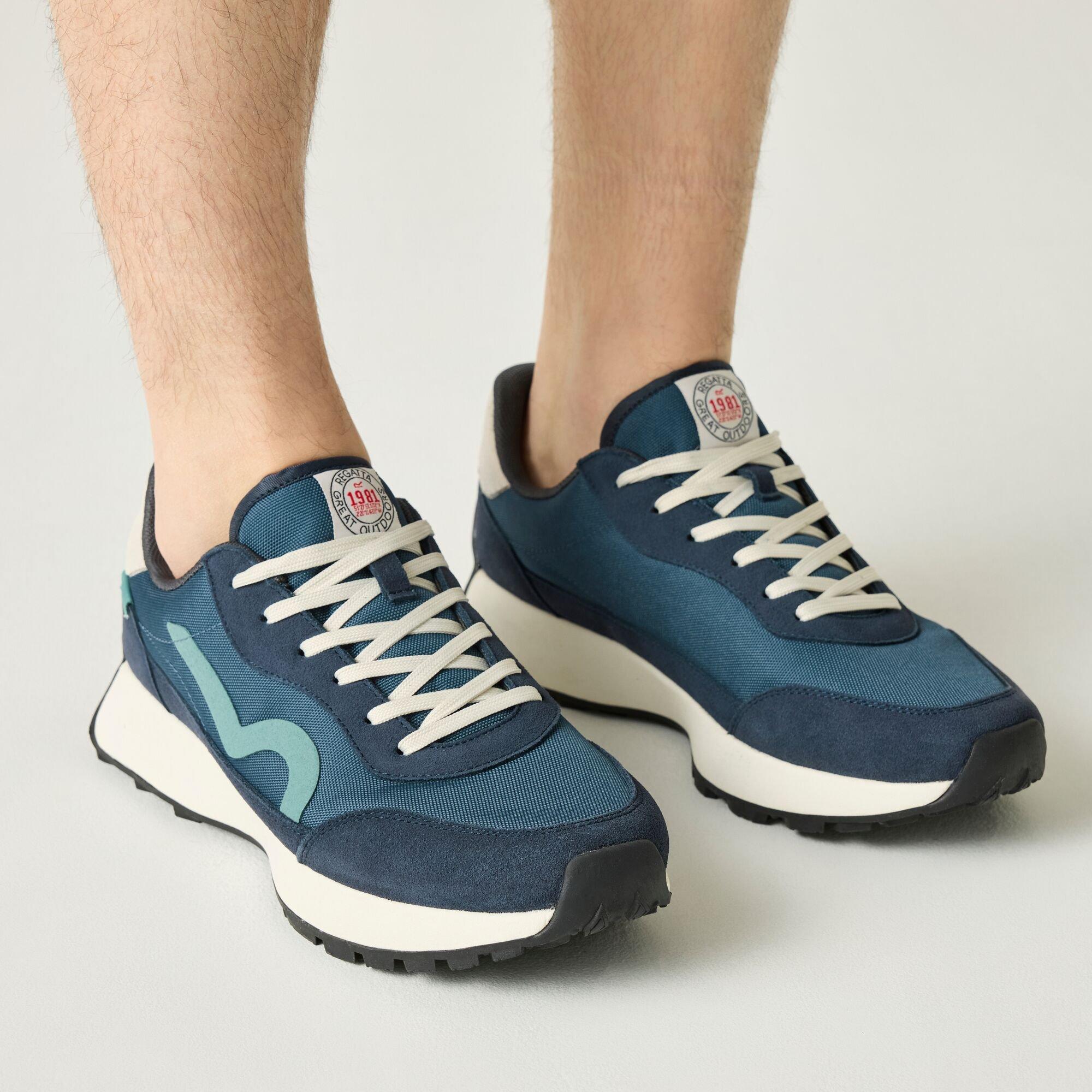 Navy/White - Regatta - Mens Marine Heritage II Trainers - 3
