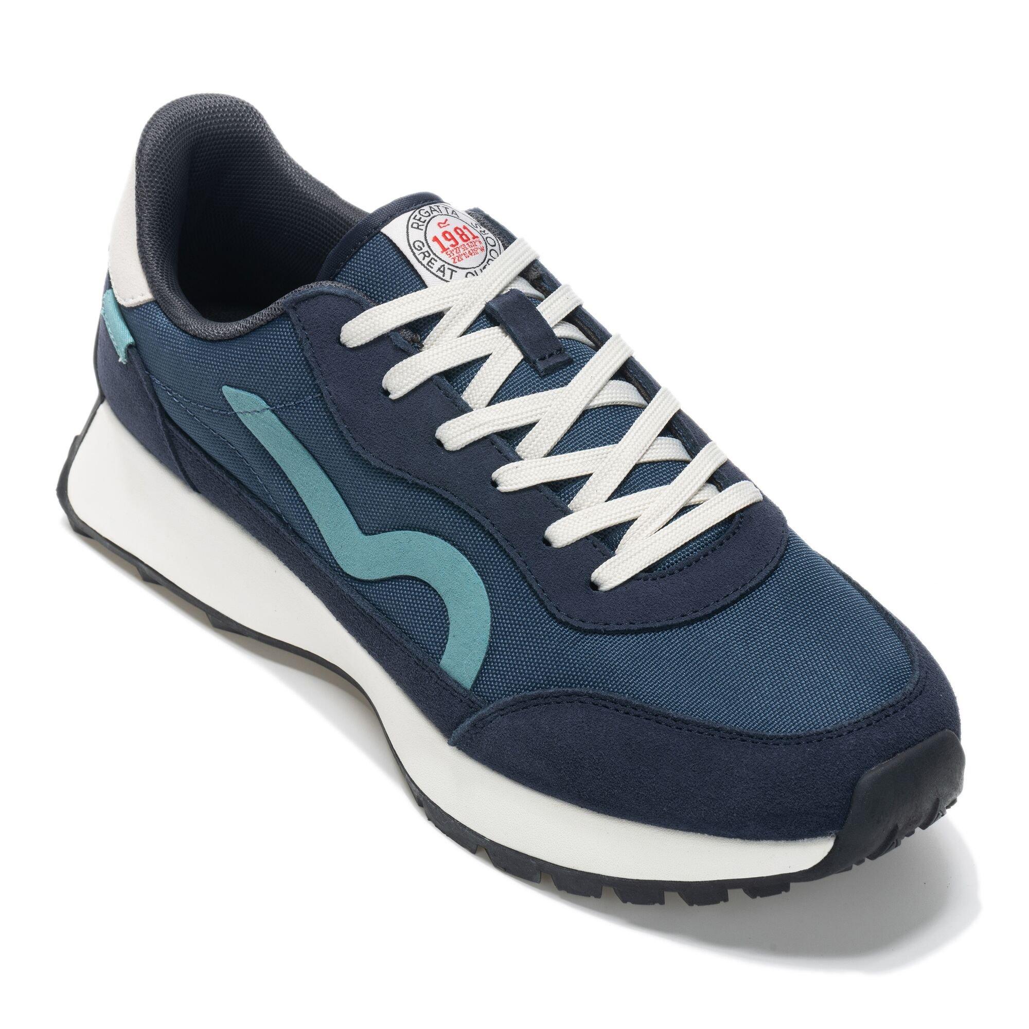 Navy/White - Regatta - Mens Marine Heritage II Trainers - 8
