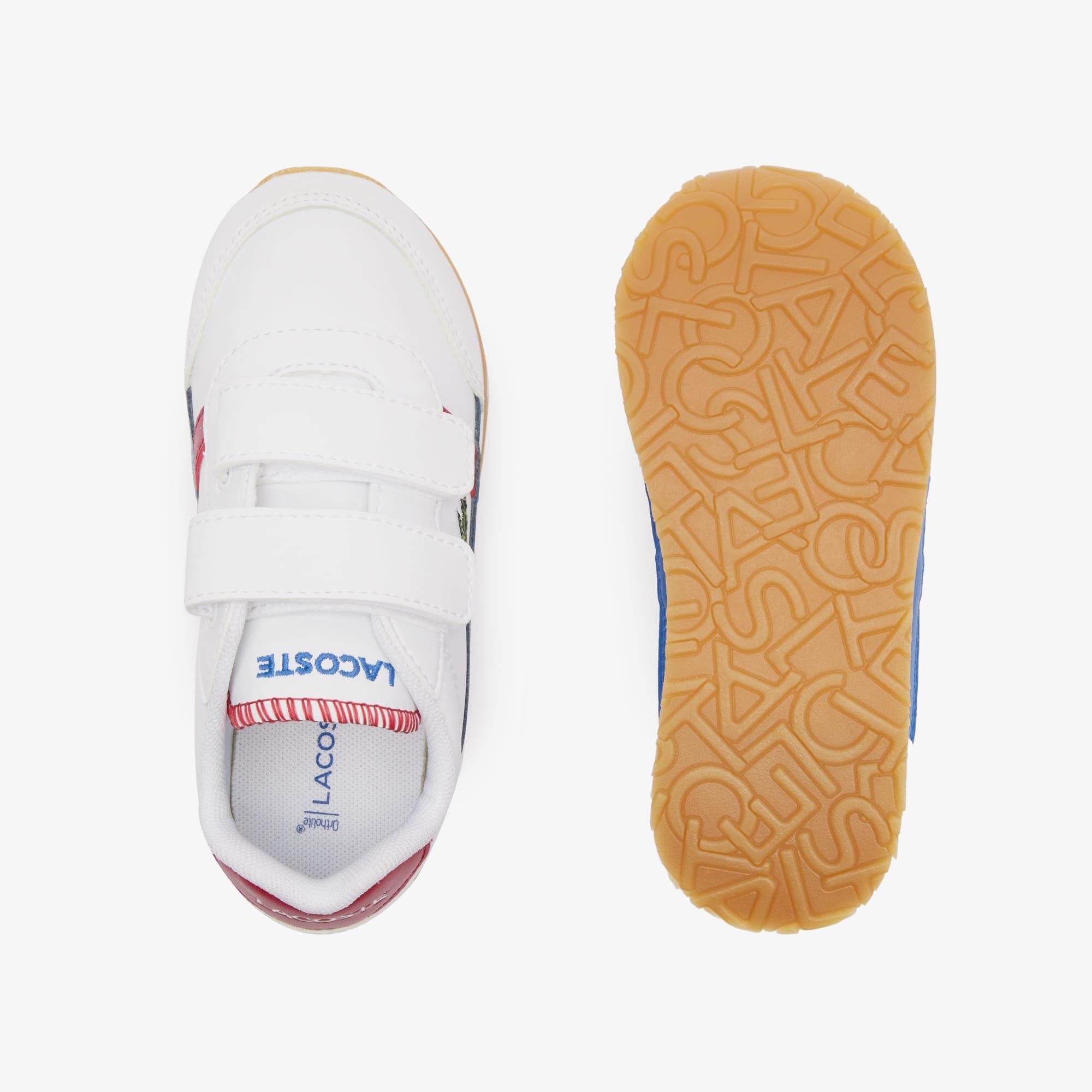 White Red - Lacoste - Kids' Low-Top Trainers - 4