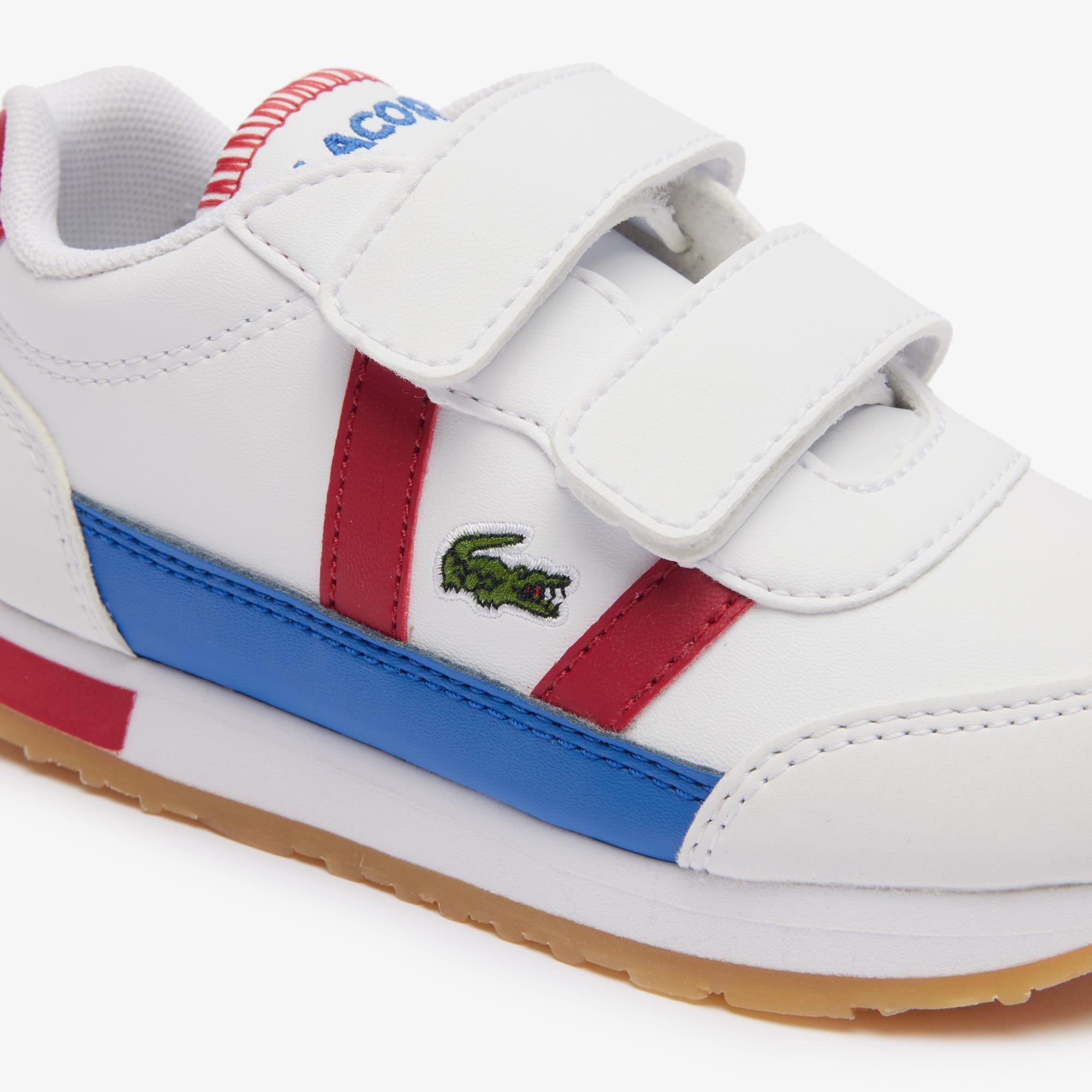 White Red - Lacoste - Kids' Low-Top Trainers - 6
