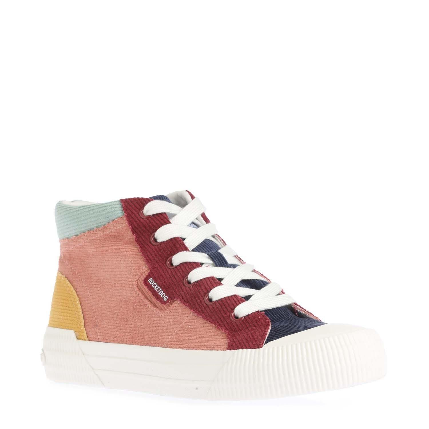 Multi Colour - Rocket Dog - Cheery Corduroy High Top Trainers - 2