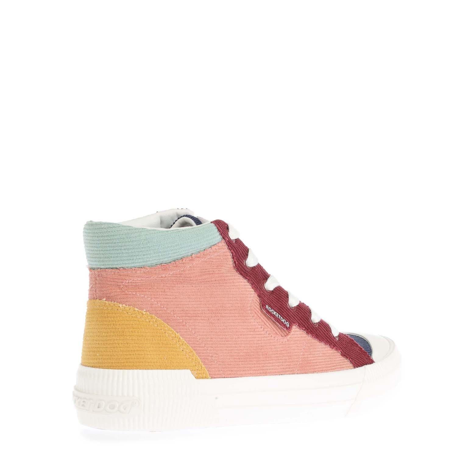 Multi Colour - Rocket Dog - Cheery Corduroy High Top Trainers - 3