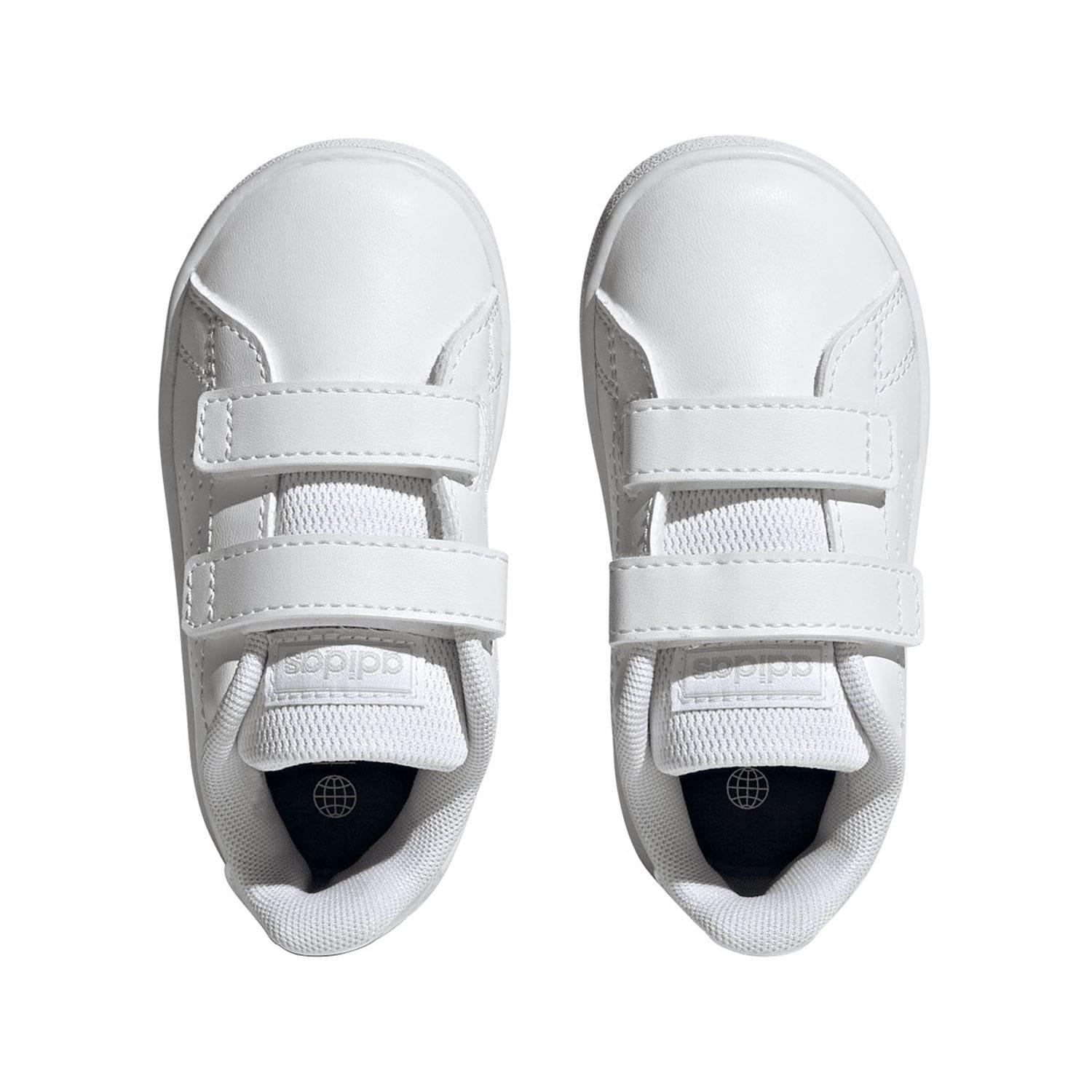 Blanc Gris - adidas - Advantage Court Lifestyle Shoes - 3