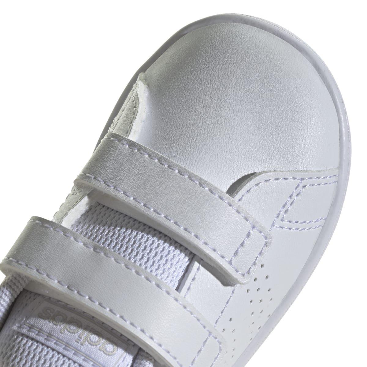 Blanc Gris - adidas - Advantage Court Lifestyle Shoes - 8