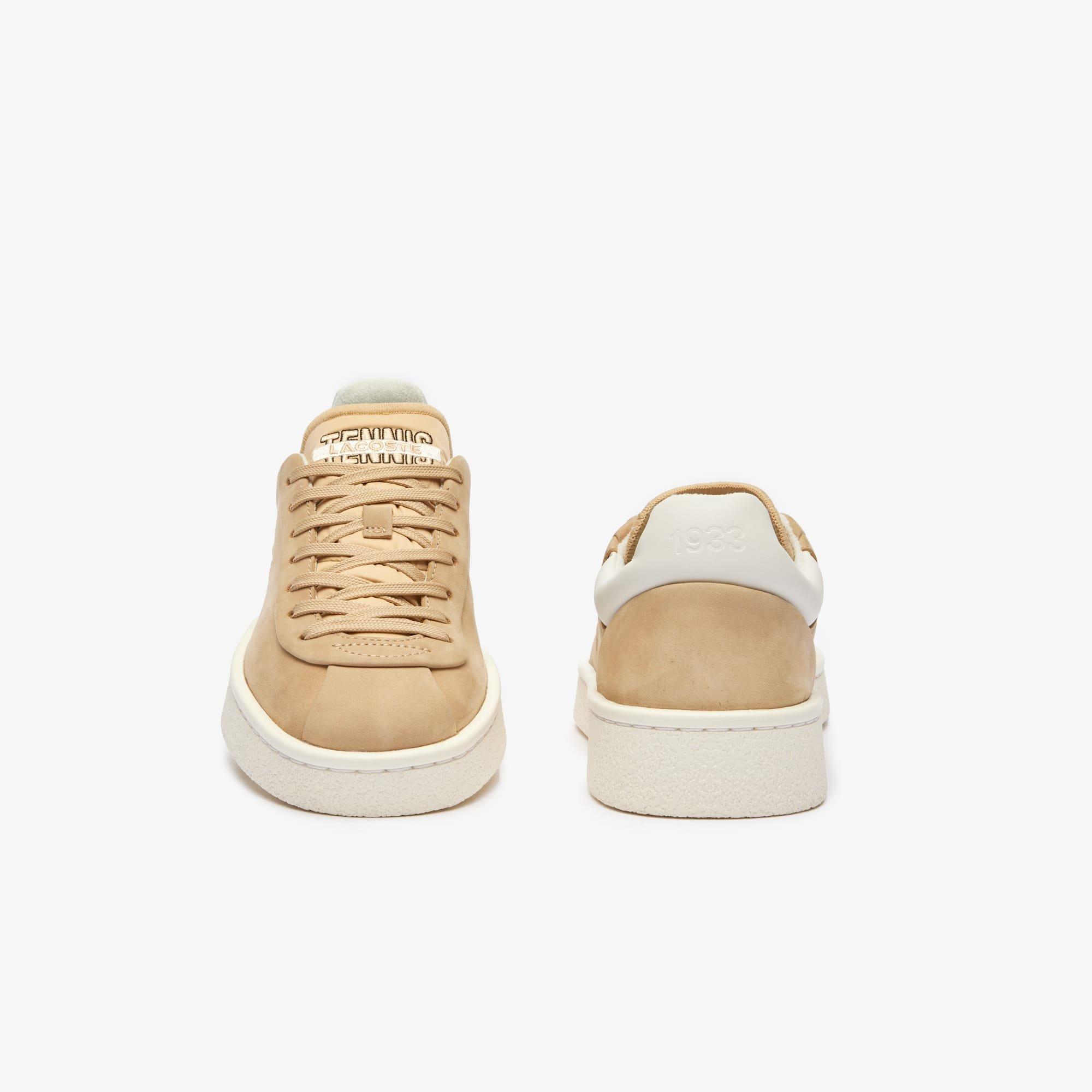 Brown - Lacoste - Baseshot Premium Trainers - 4
