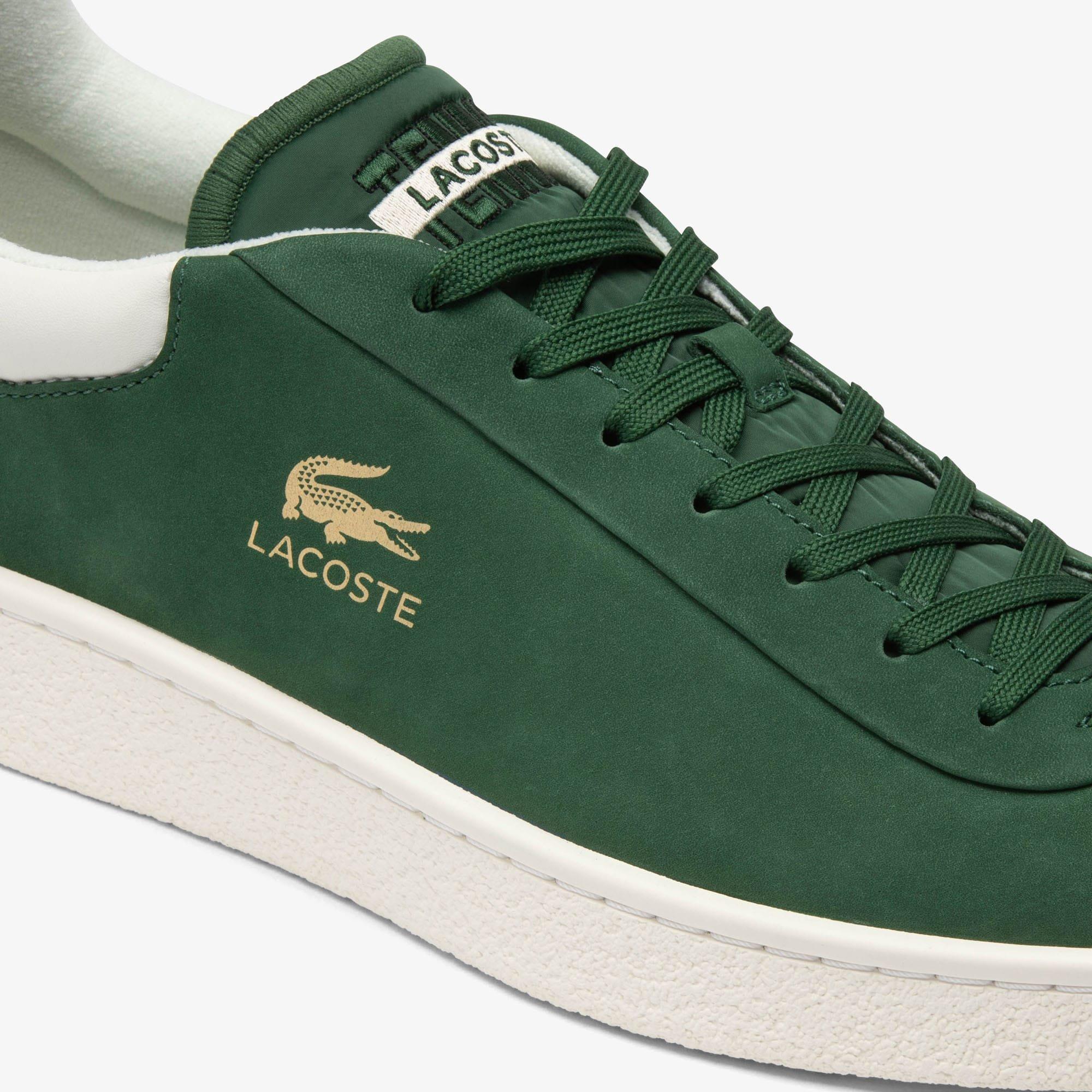 Green lacoste trainers online