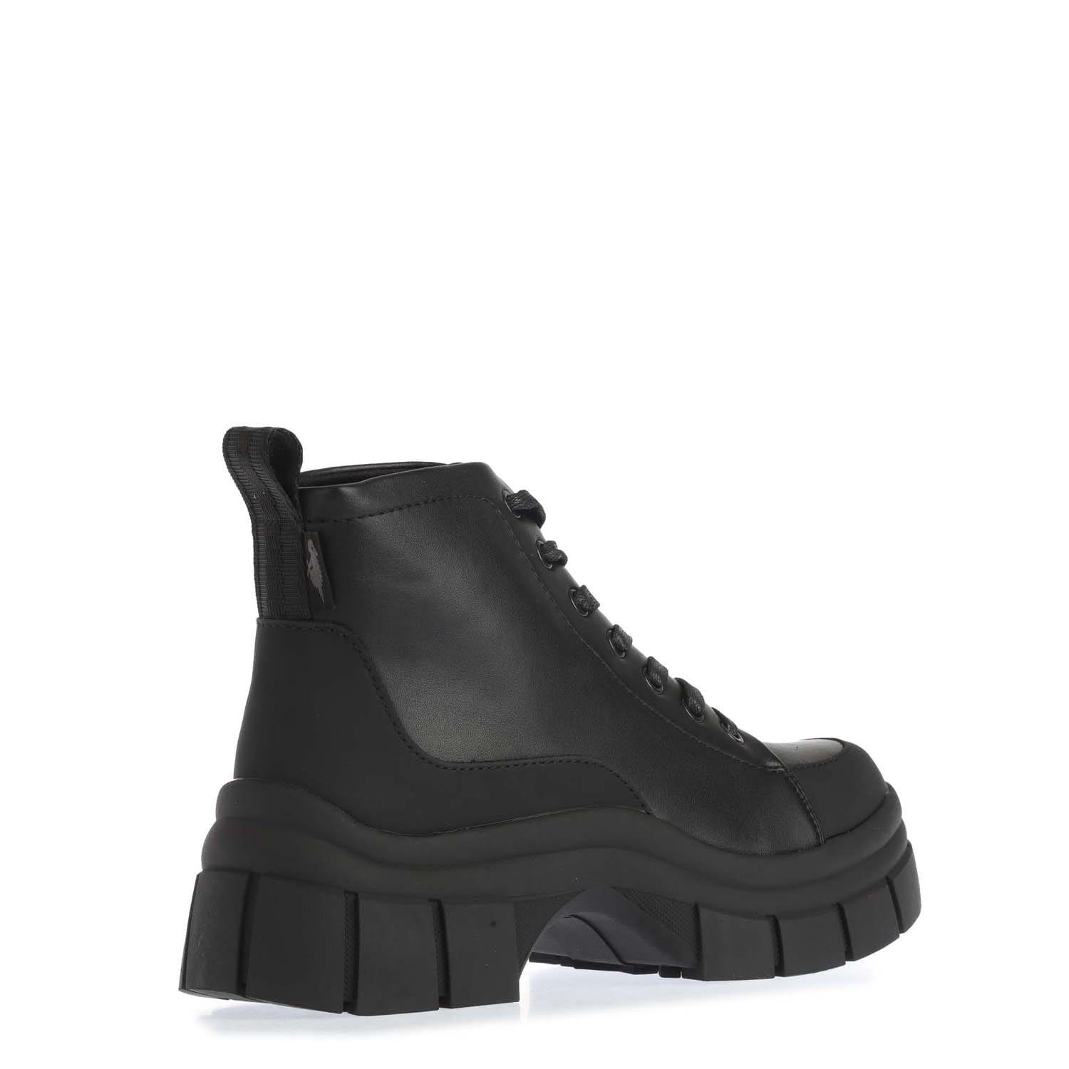 Black - Rocket Dog - Trusty Platform Lug Lace Up Boots - 3