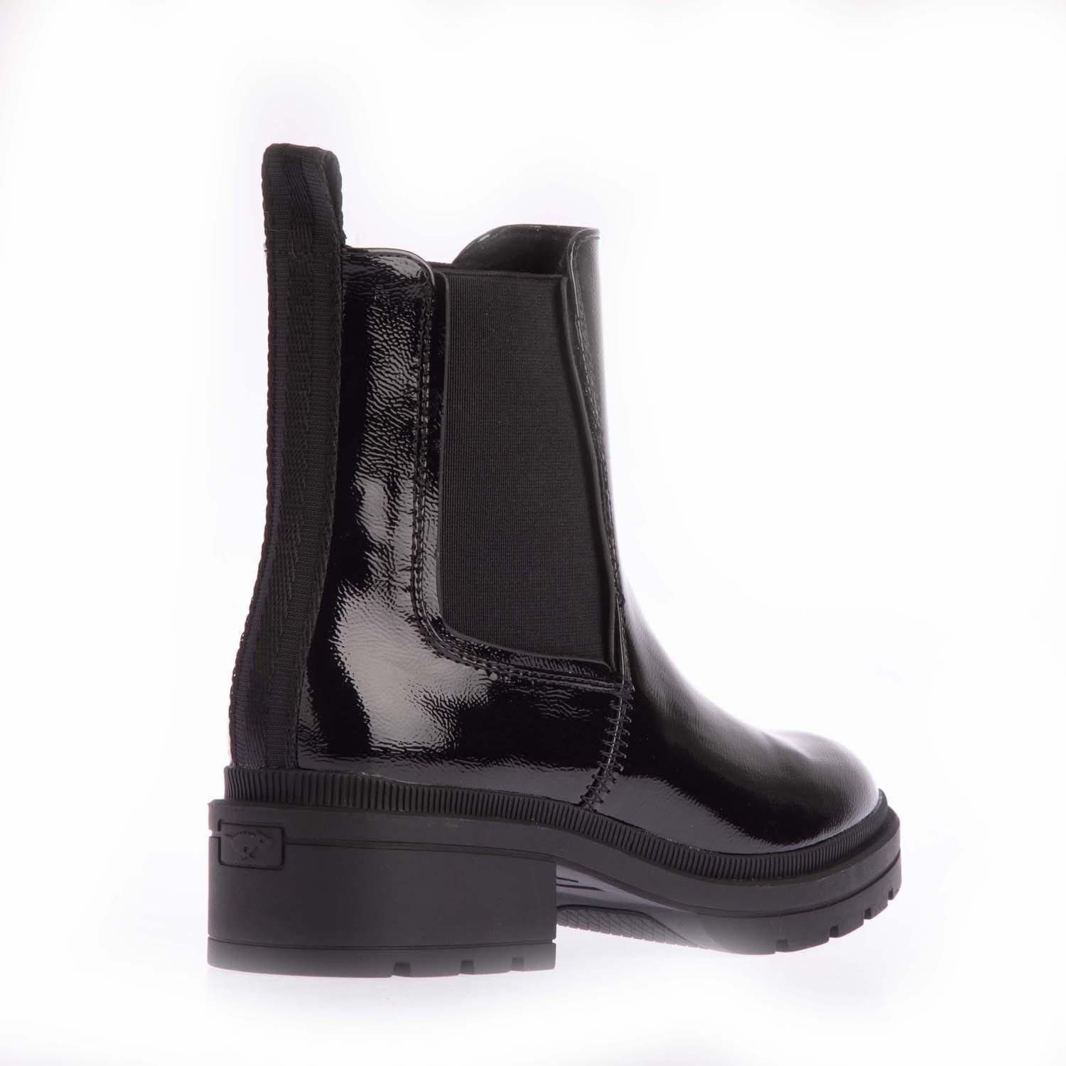 Black - Rocket Dog - Iggie Patent Chelsea Boots - 3