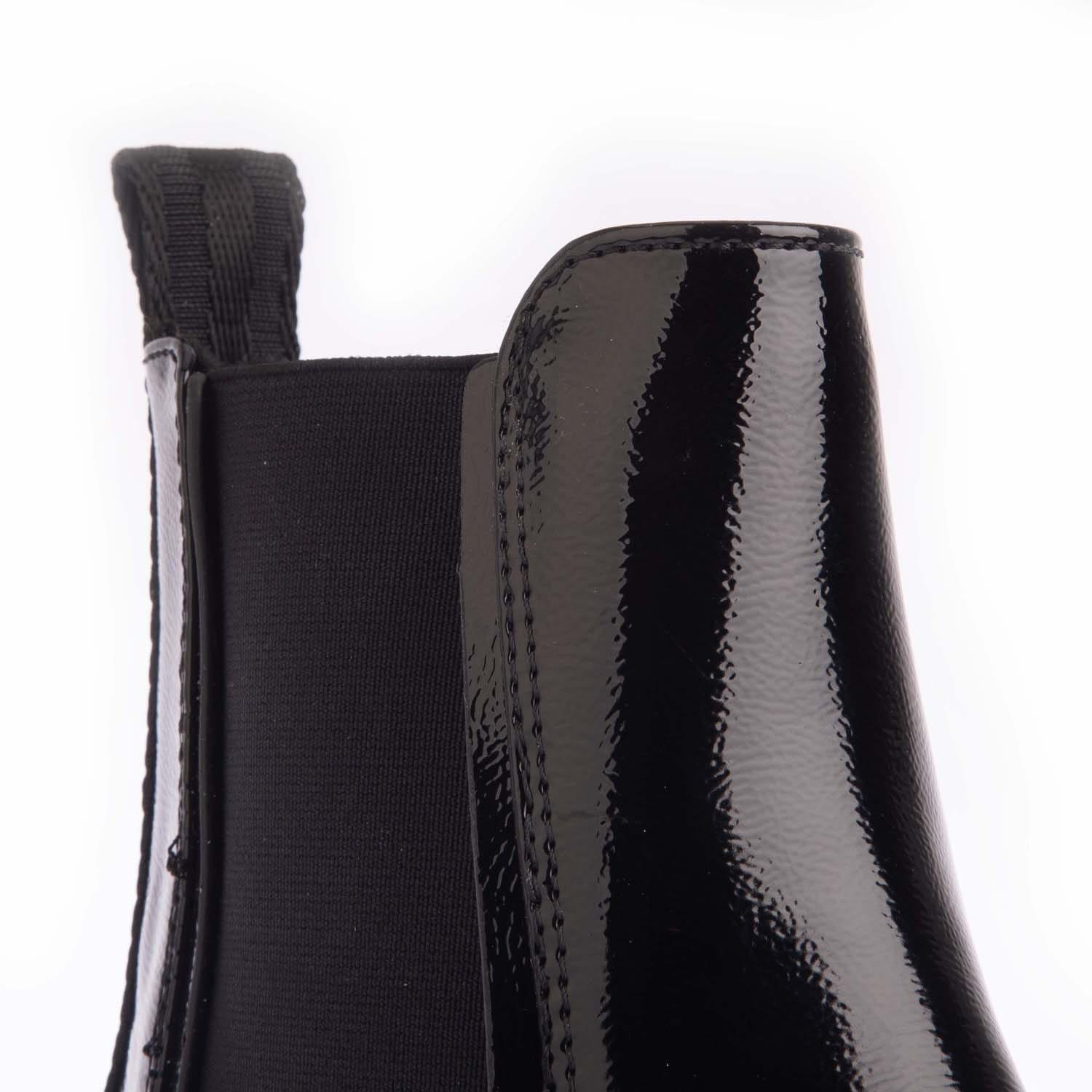 Black - Rocket Dog - Iggie Patent Chelsea Boots - 5