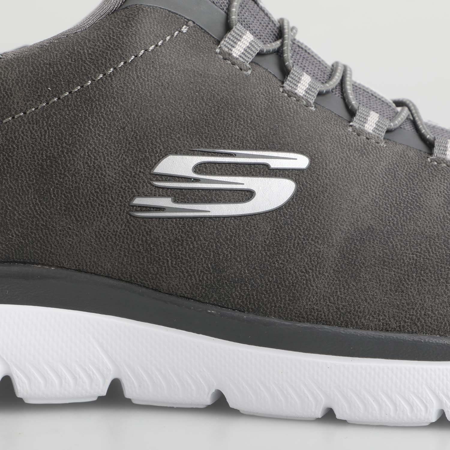 Charcoal - Skechers - Summits Itz Bazik Trainers - 6