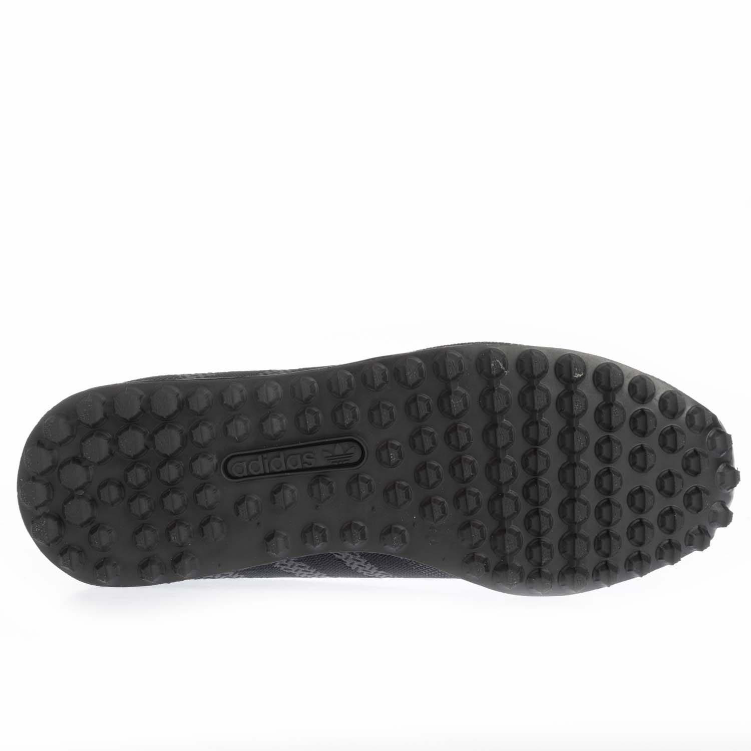 Black Grey - adidas Originals - LA Trainer Weave Trainers - 4