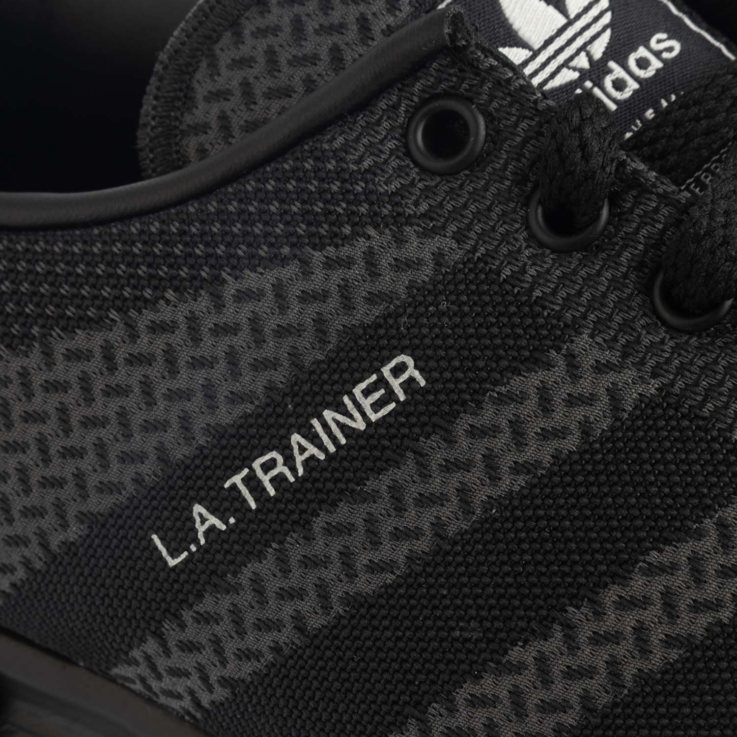 Black Grey - adidas Originals - LA Trainer Weave Trainers - 5
